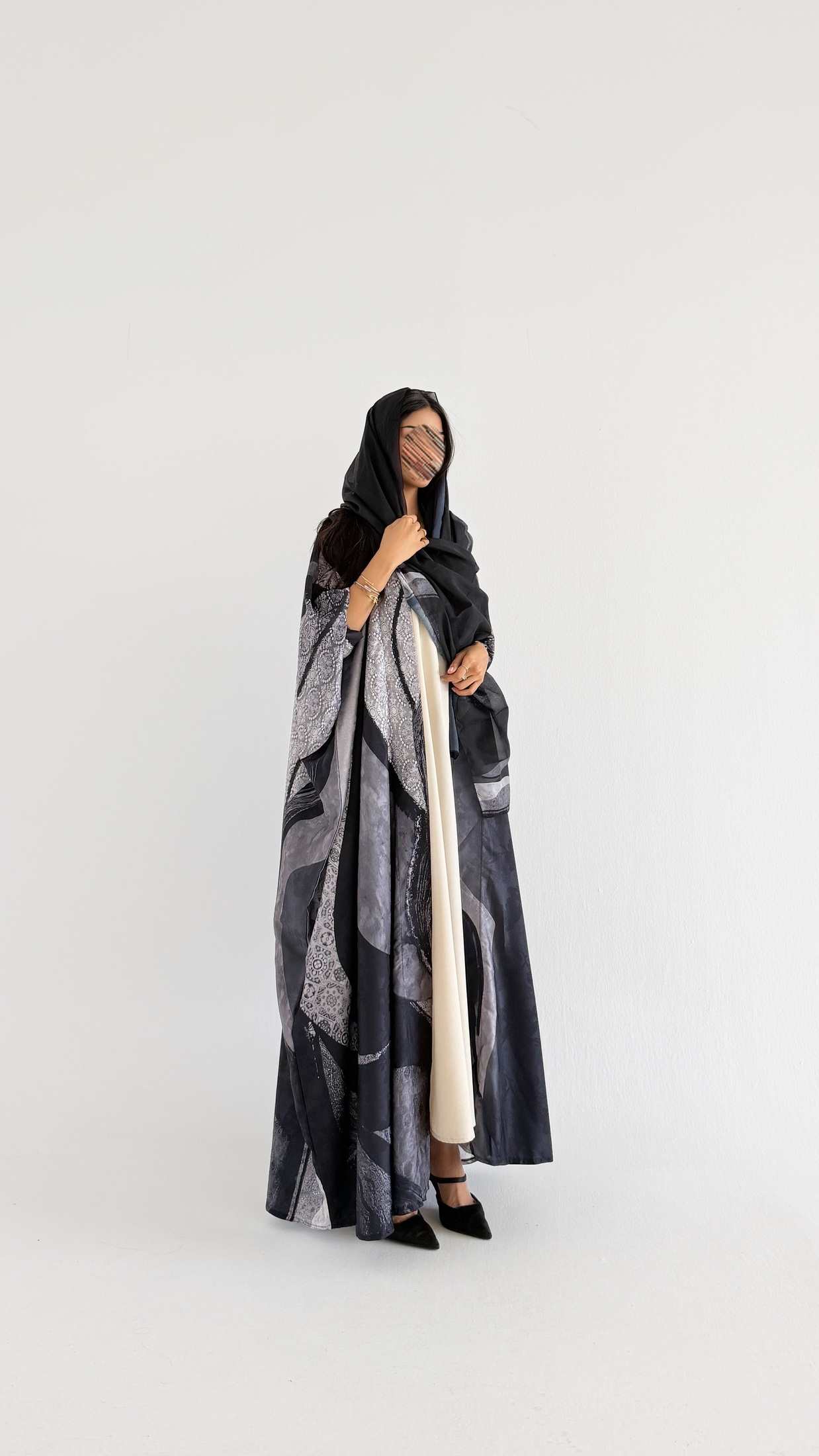 MWT1426 عباية طباعة | Printed Abaya - Aya