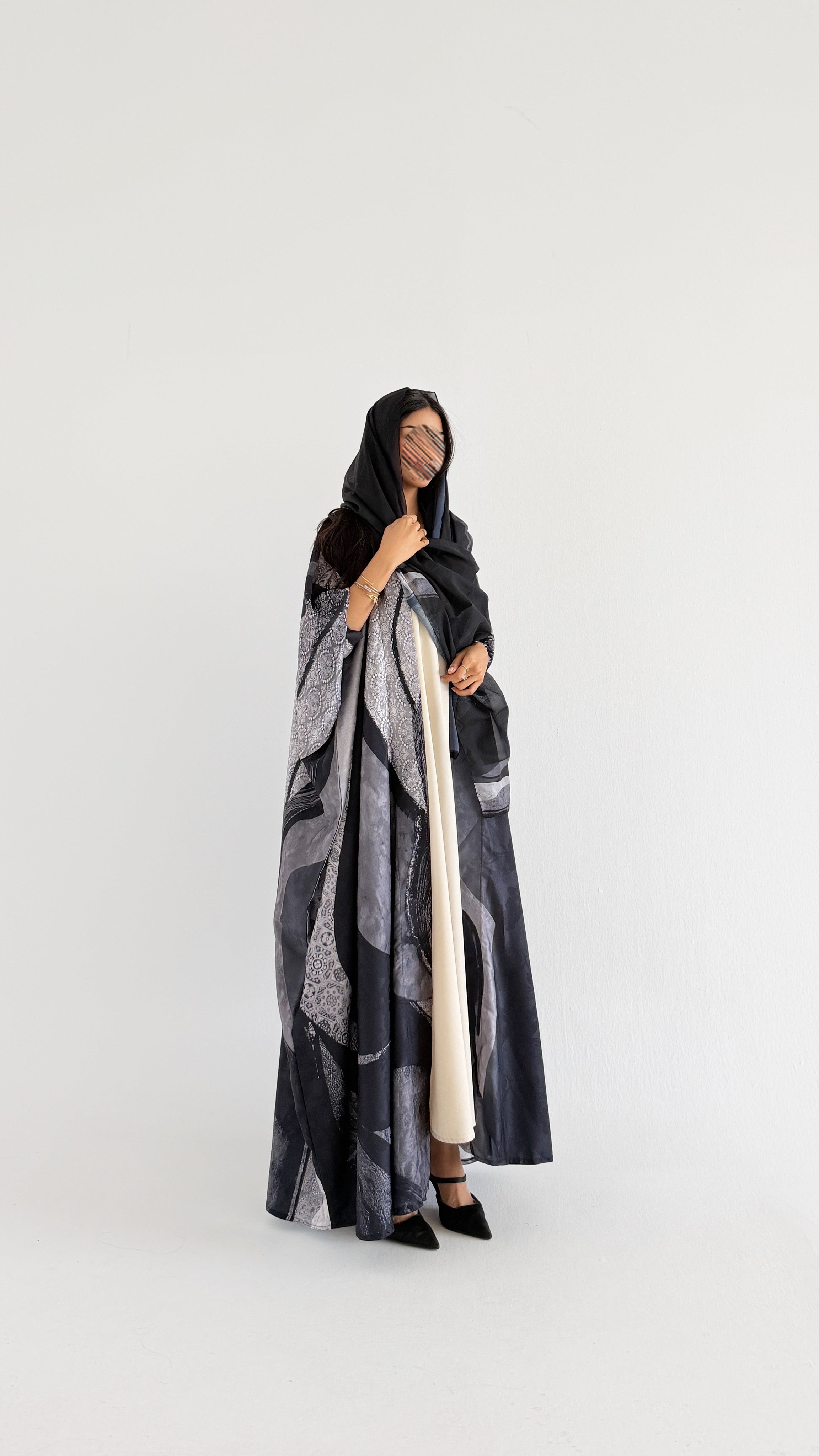 MWT1426 عباية طباعة | Printed Abaya - Aya