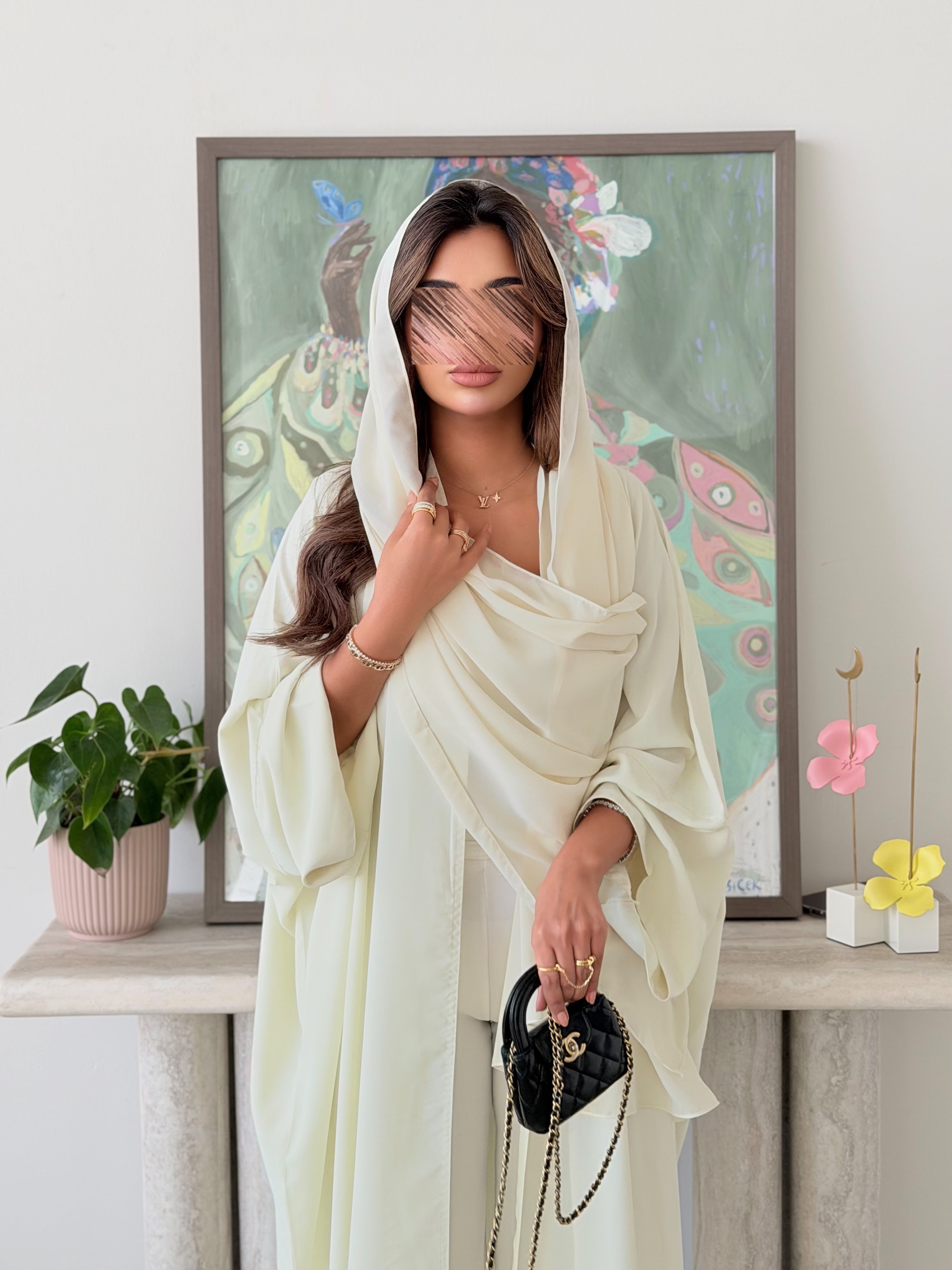 MWT5013 - قماش حرير ليموني نص كلوش - Aya