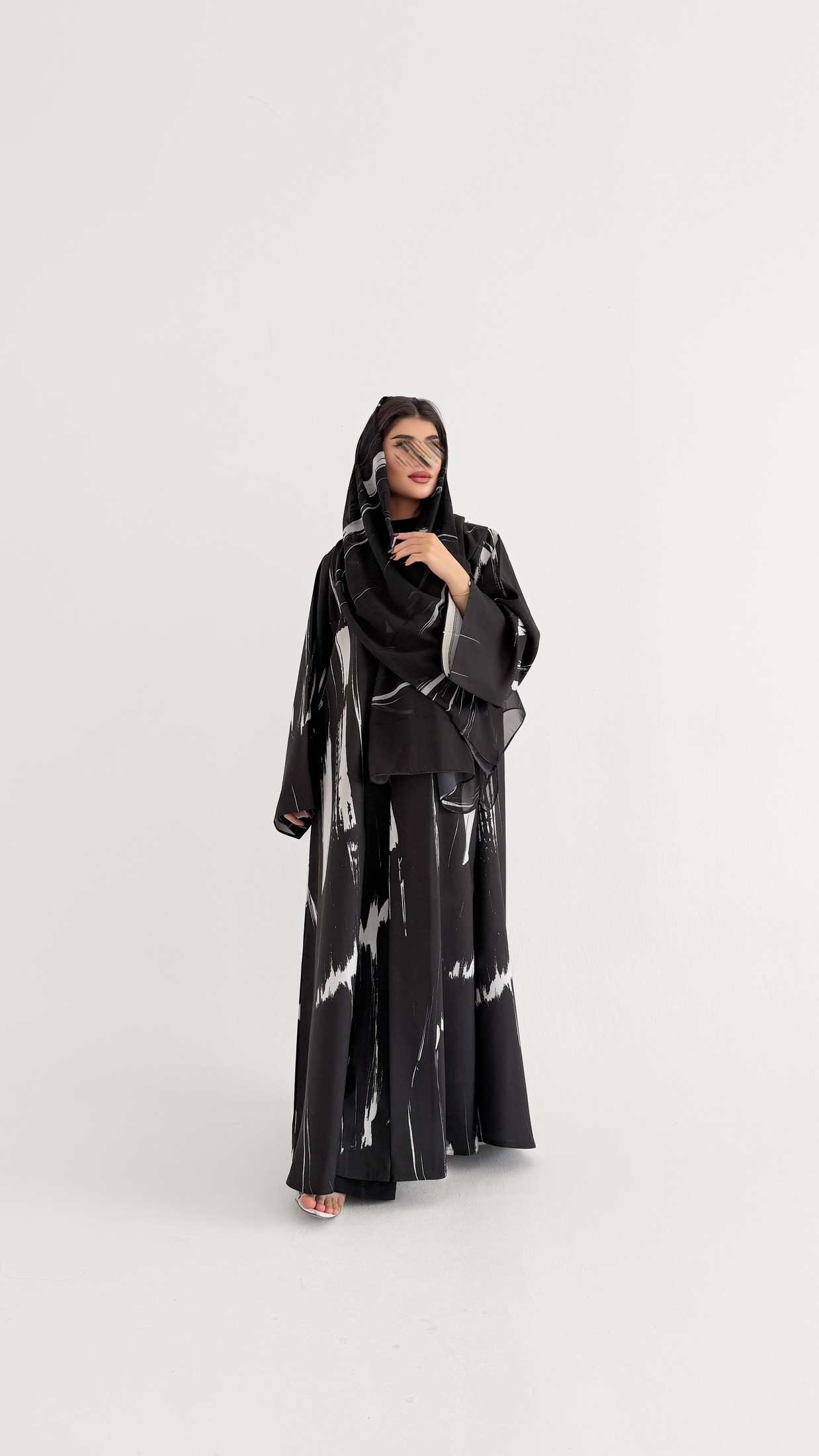 MWT1063 -عباية طباعة | Printed Abaya - Aya