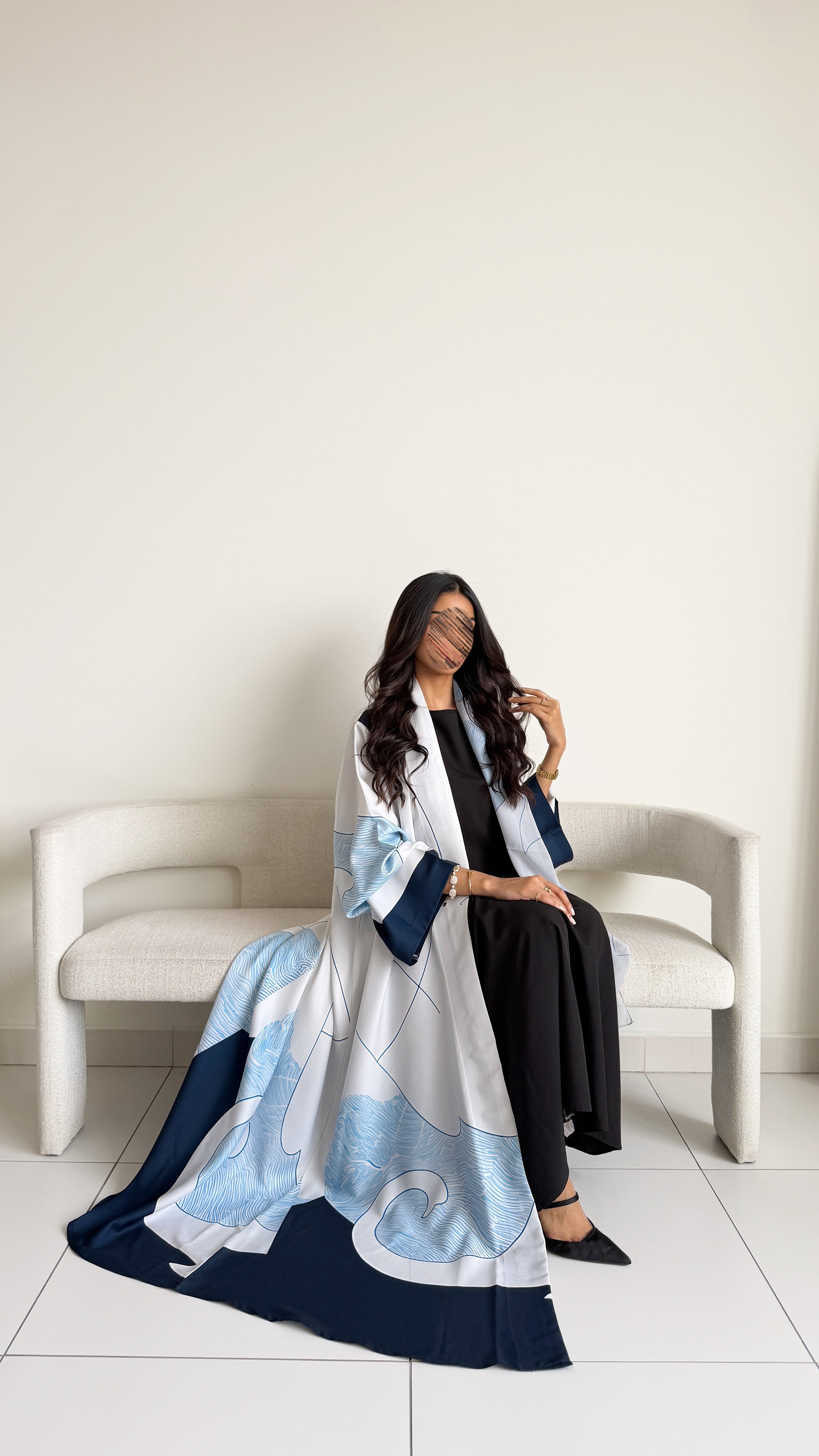 MWT1139 - عباية طباعة | Printed Abaya - Aya