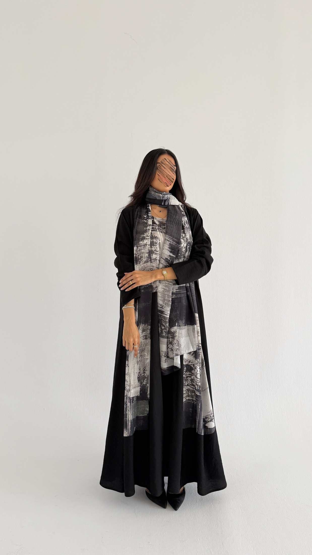 MWT1168 - عباية طباعة | Printed Abaya - Aya