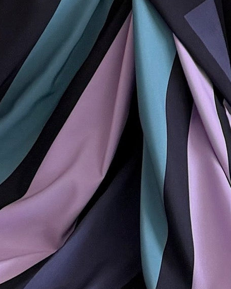MWT2096 - Striped Printed Summer Abaya |  عباية صيفية طباعة - Aya