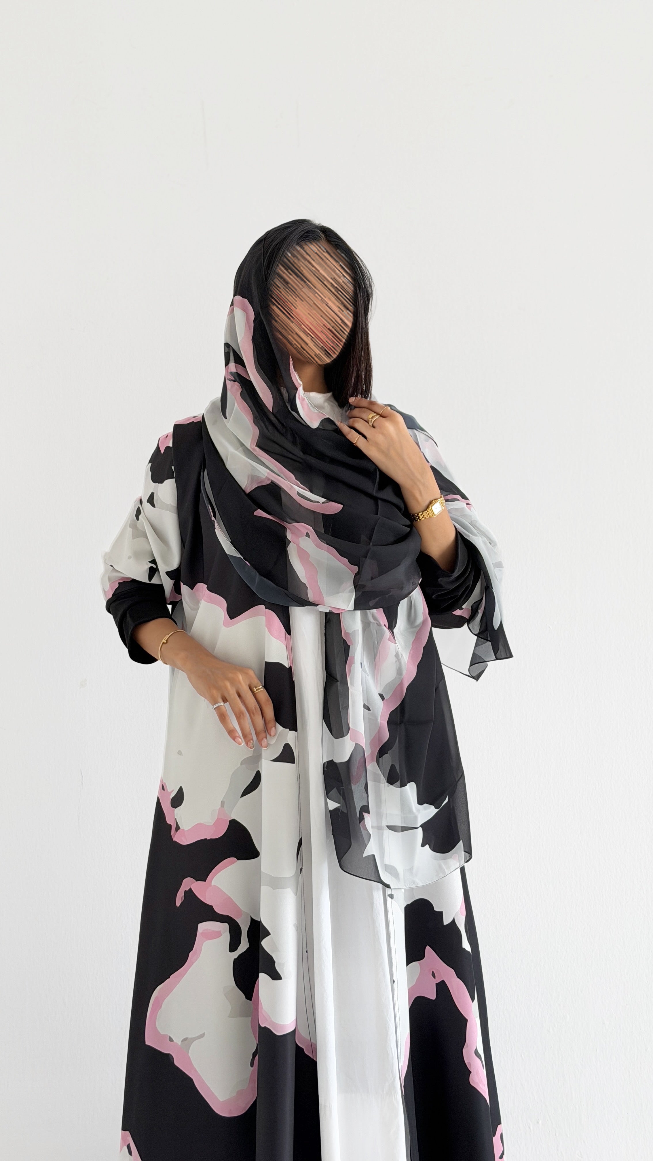MWT1160 - عباية طباعة | Printed Abaya - Aya