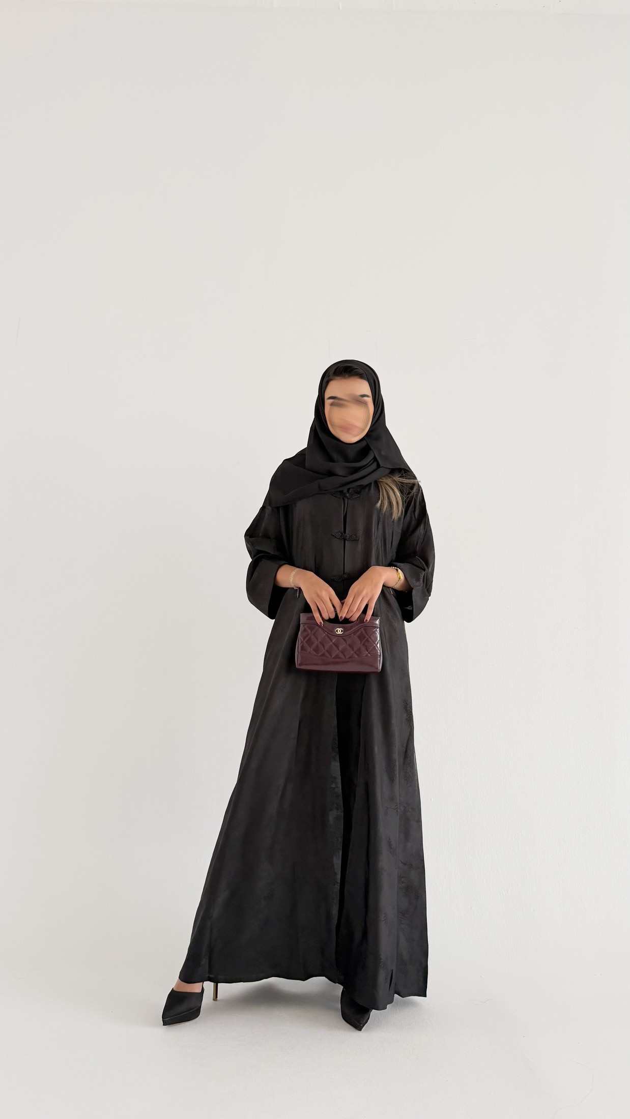 MW1884 - عباية جاكار بطابع آسيوي - Aya