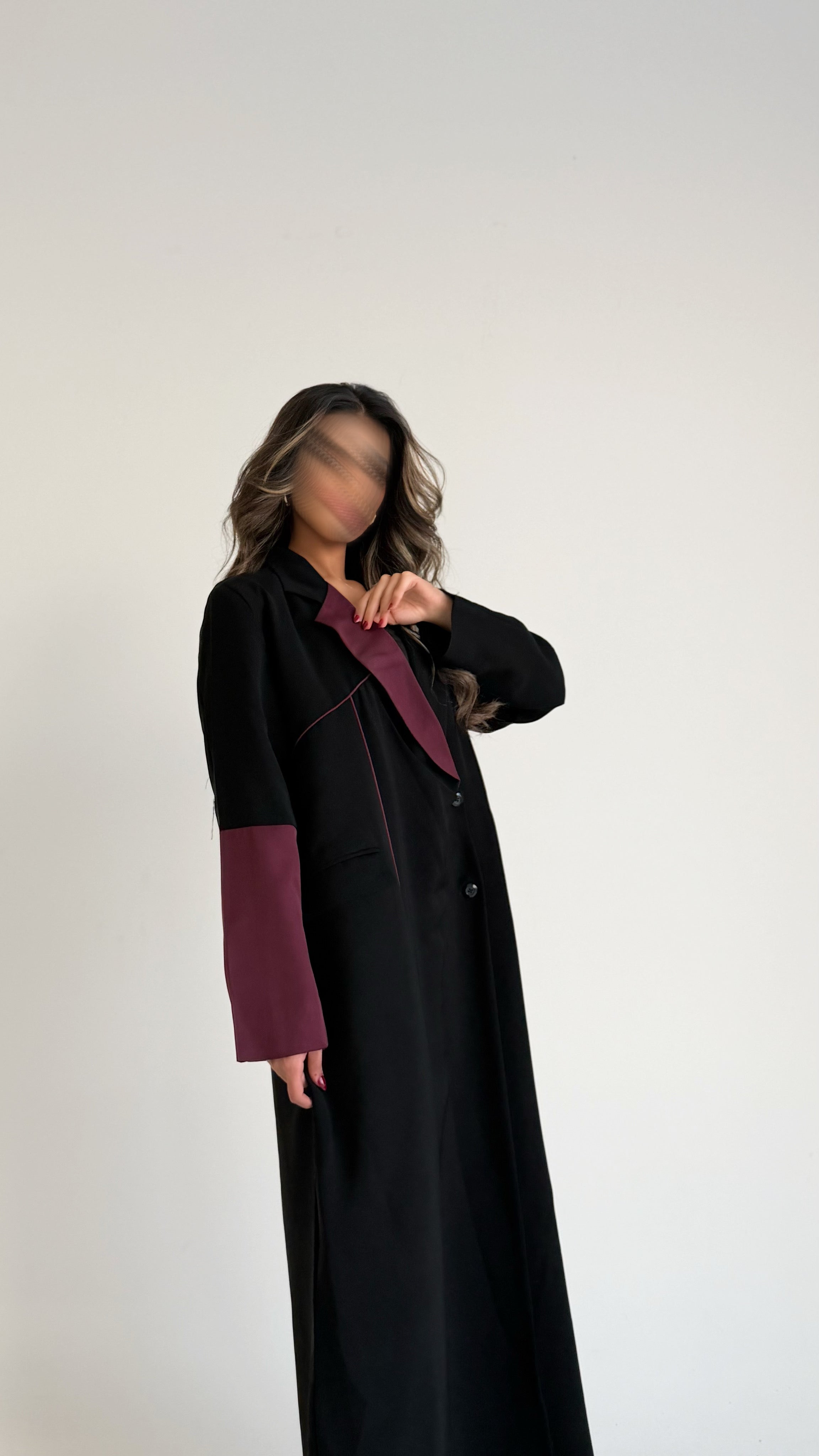 MW1734 - عباية بليزر اسود - Aya