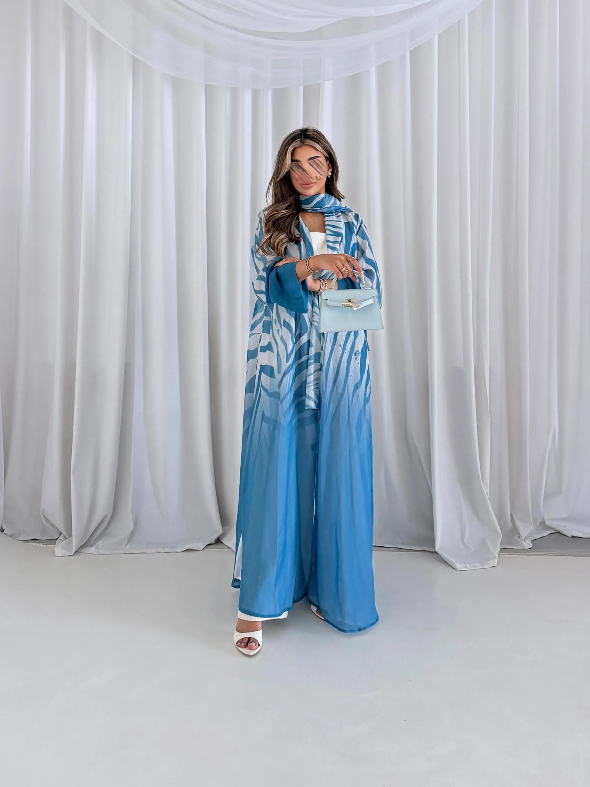 MWT5208 - عبايه طباعه شيفون - Aya