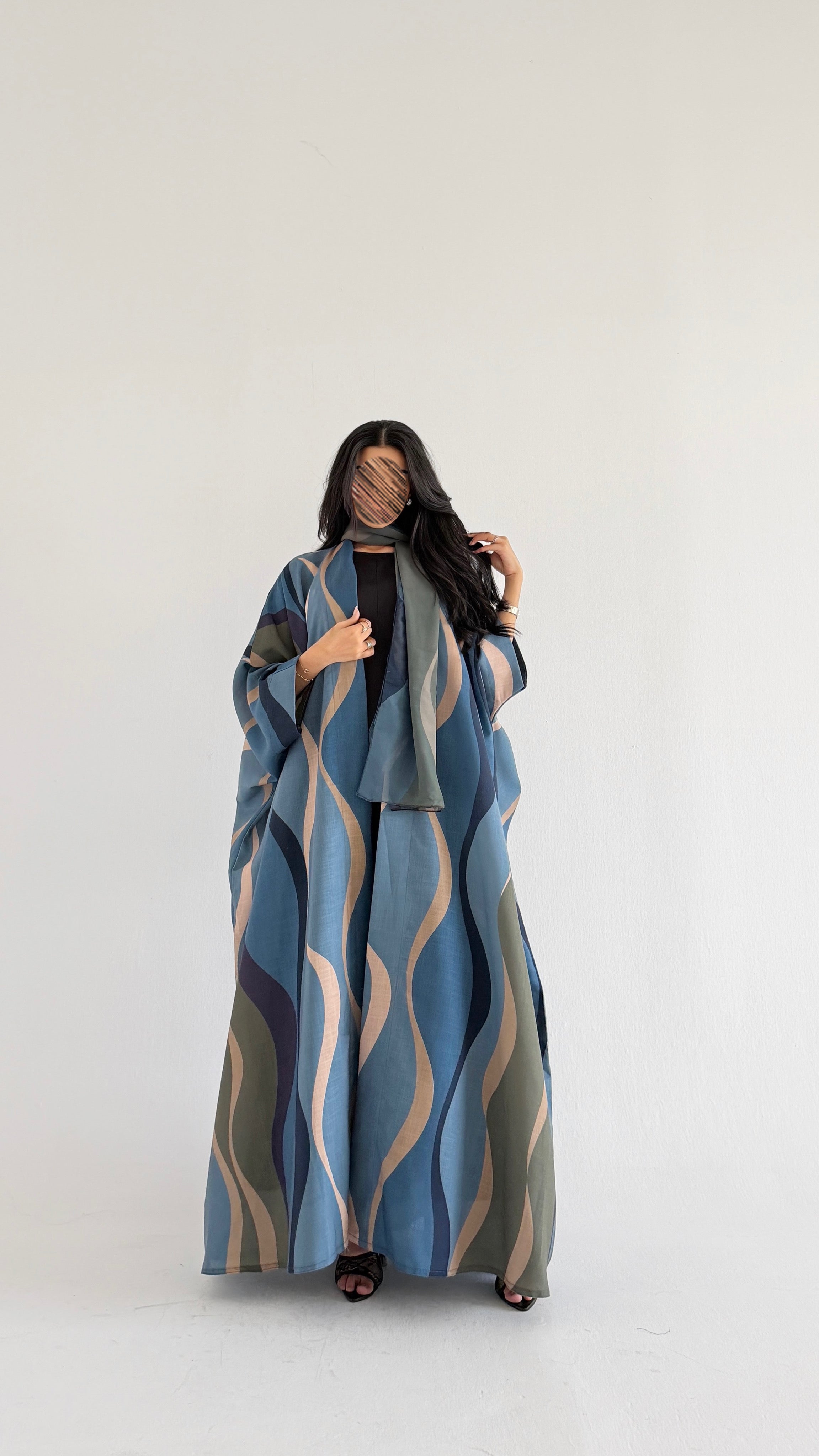 MWT1517 عباية طباعة | Printed Abaya