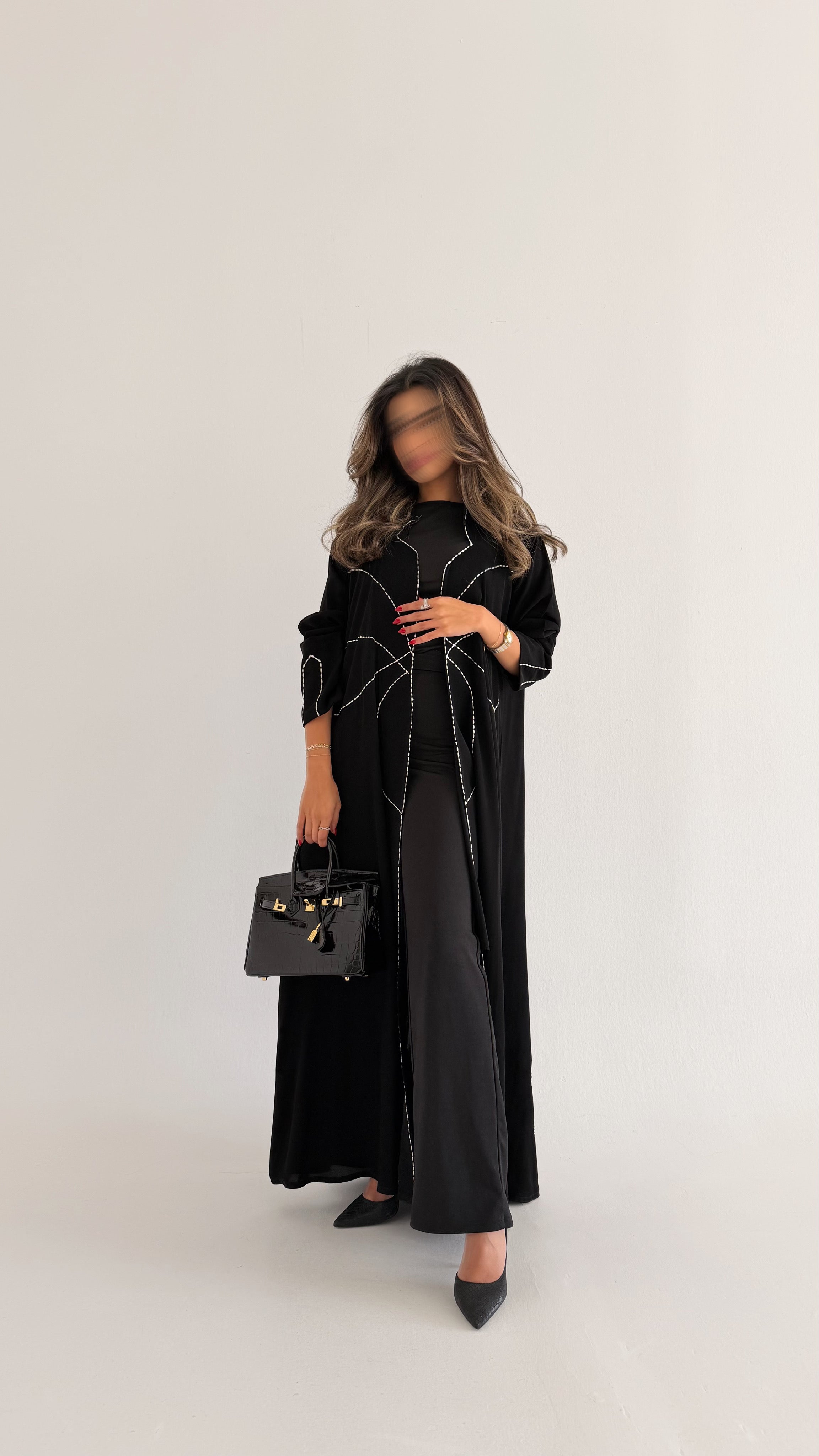 MW1683 - عباية ملكي تطريز يدوي - Aya