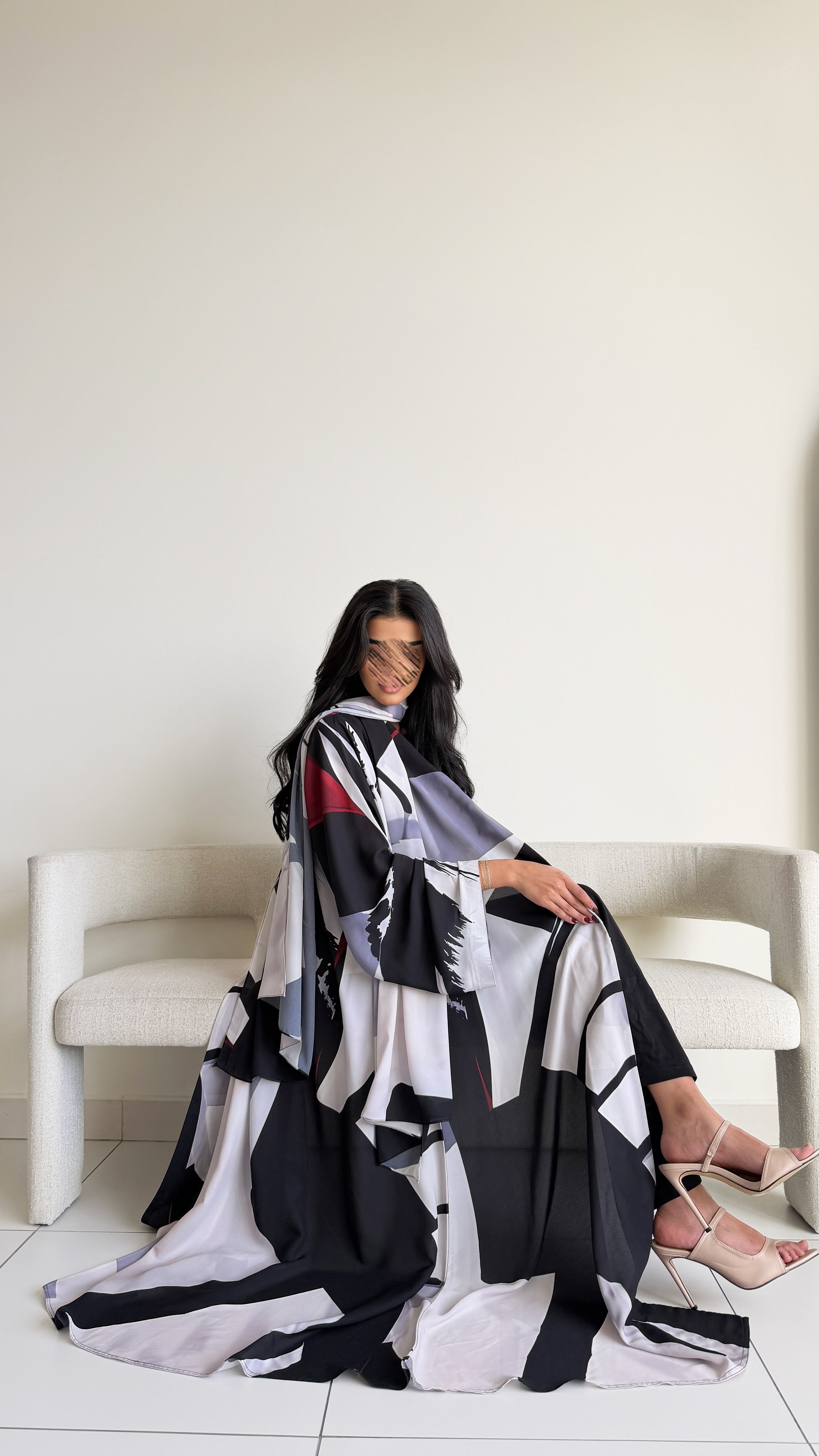 MWT1095 - عباية طباعة | Printed Abaya - Aya