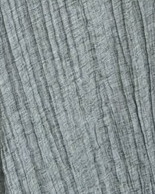 MWT5020 - قماش لينن معفس زيتي فاتح قصة ربع كلوش - Aya