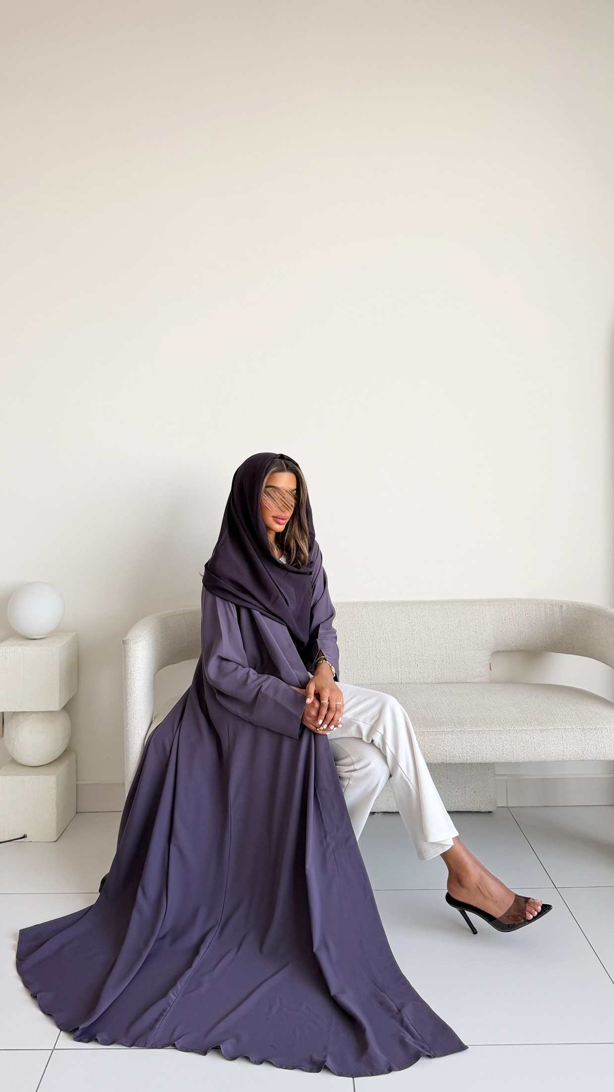 MWT1531 عباية كريب بيسك|Basic Crepe Abaya - Aya