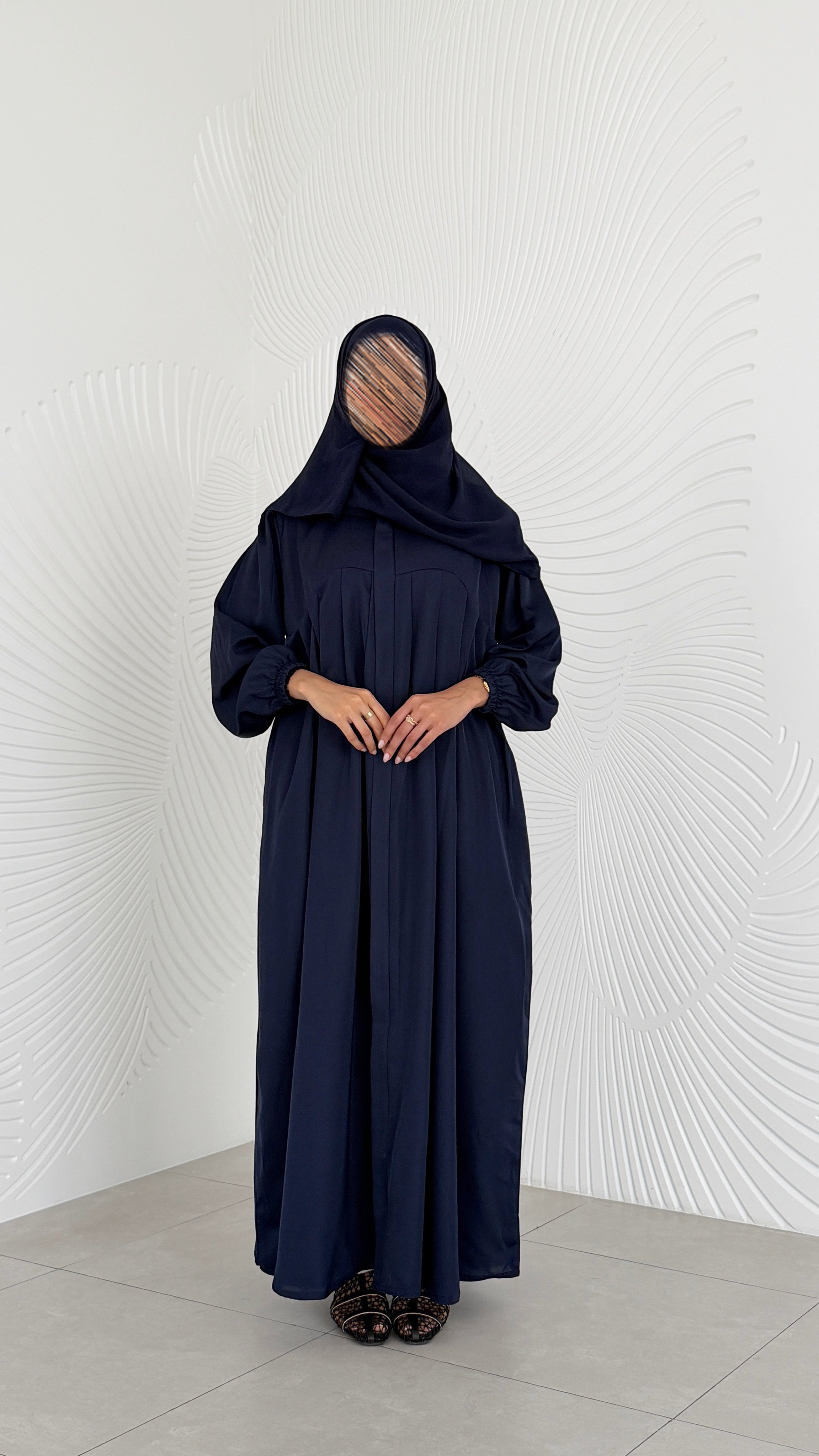 MWO015 -باكدج عباية نص كلوش بكم مطاط - Aya