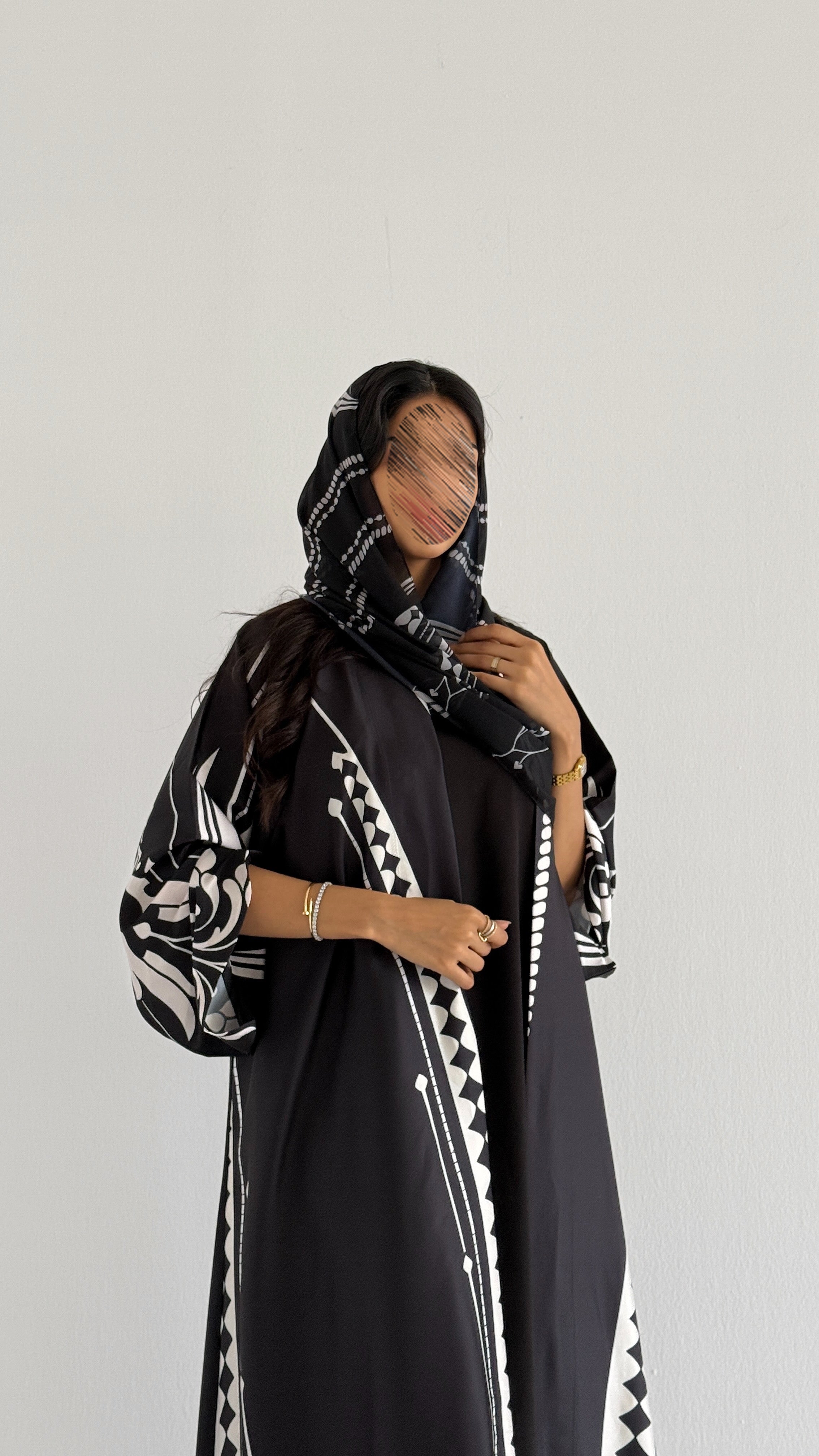 MWT1132 - عباية طباعة | Printed Abaya - Aya