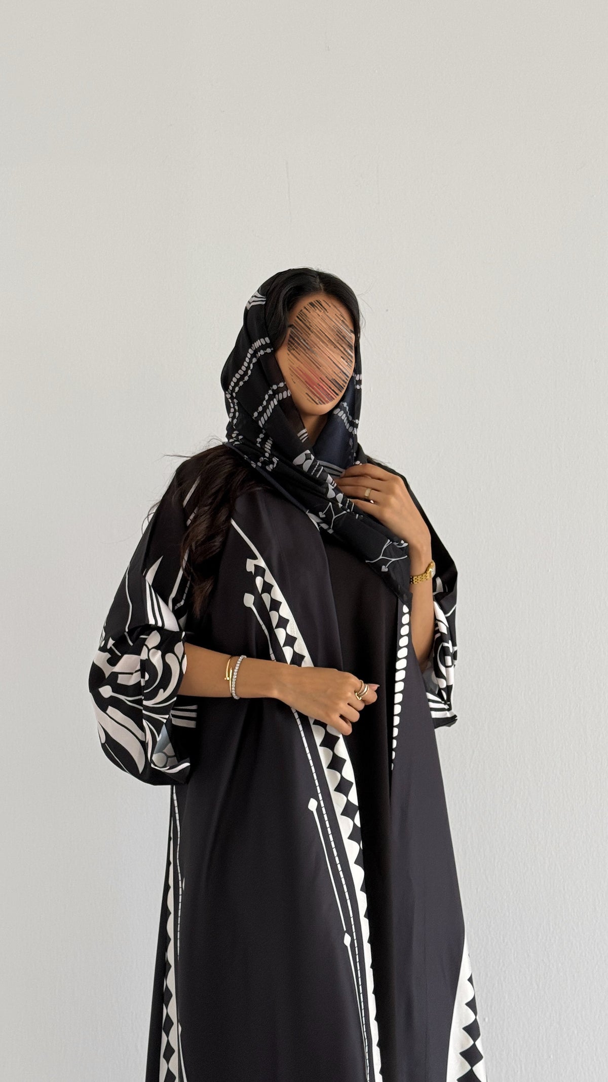 MWT1132 - عباية طباعة | Printed Abaya