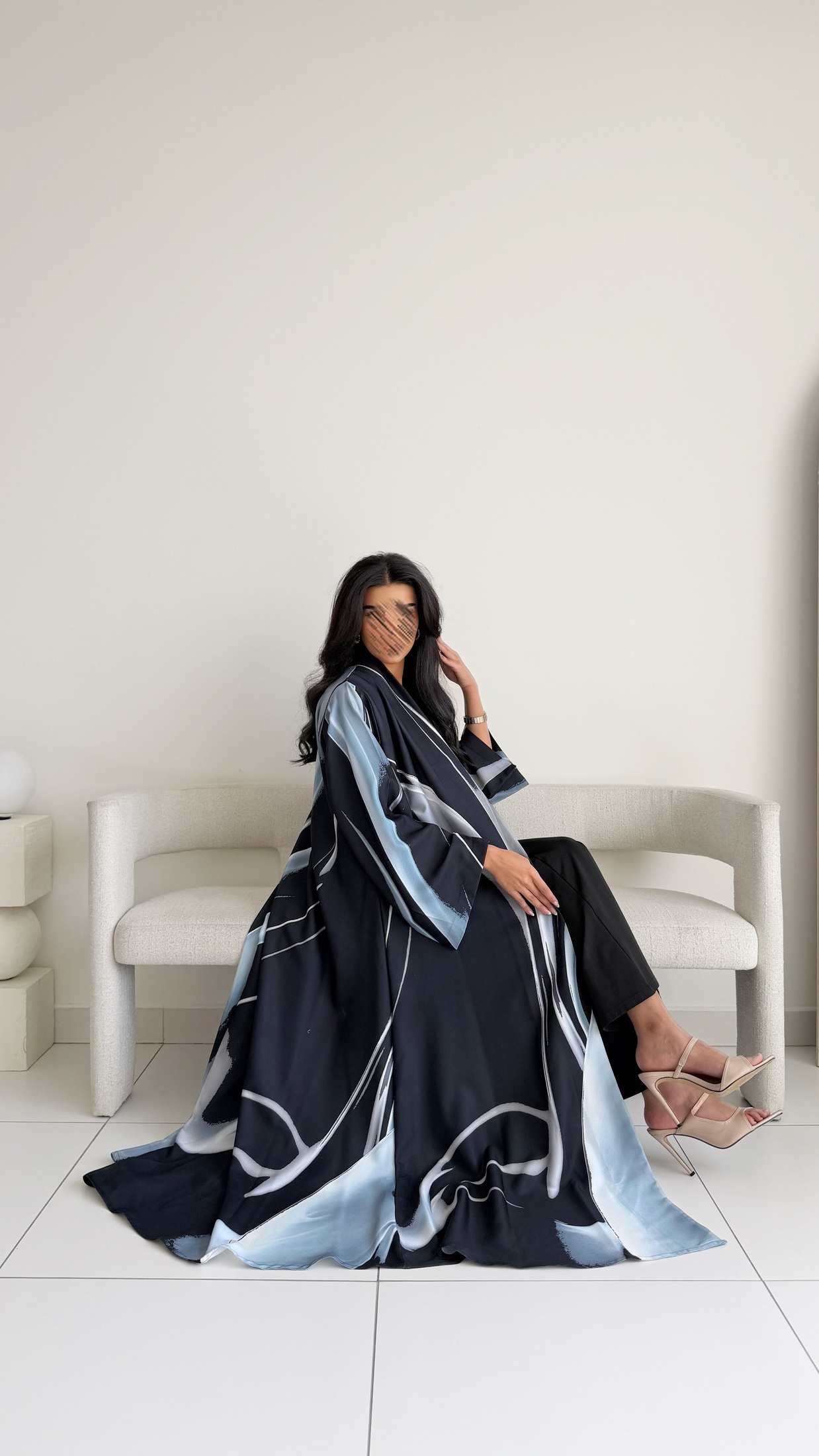 MWT1134 - عباية طباعة | Printed Abaya - Aya