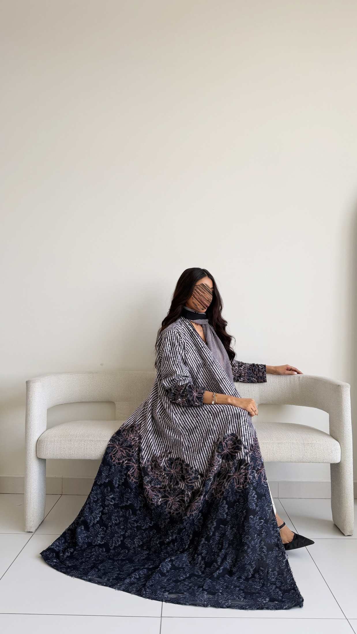 MWT1359 عباية طباعة | Printed Abaya - Aya