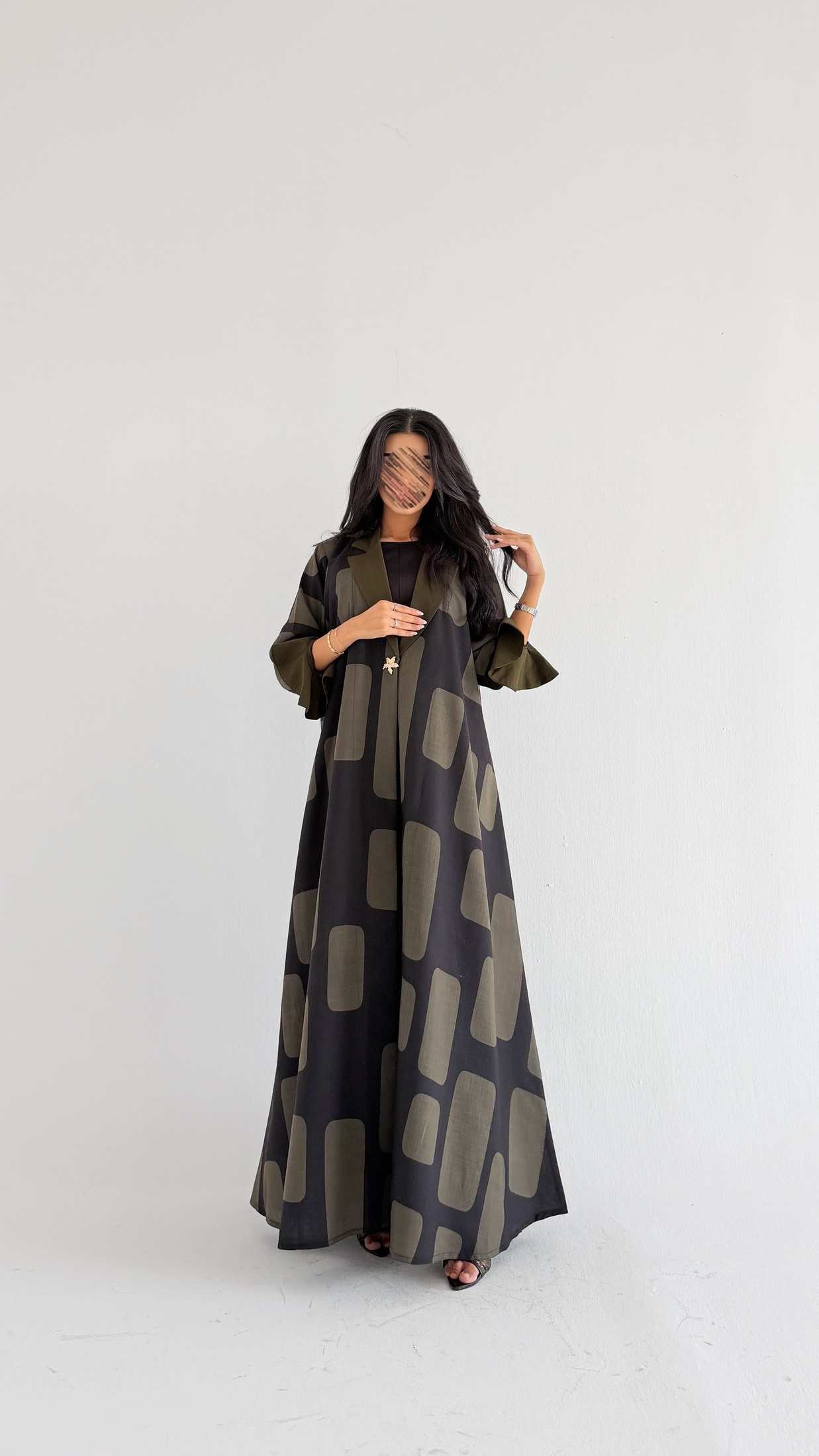 MWT1521 عباية طباعة | Printed Abaya - Aya