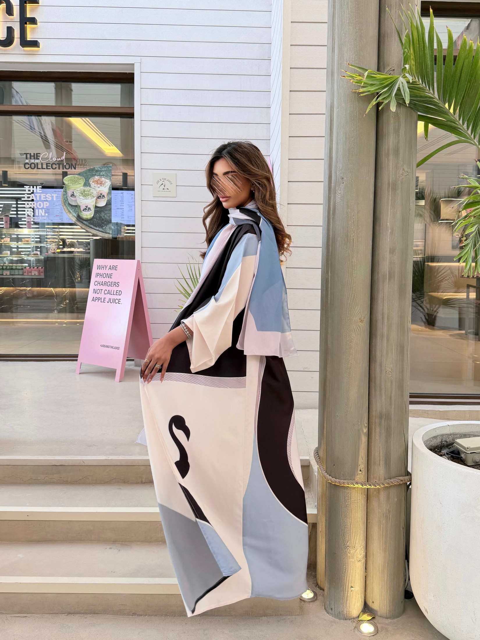 MWT1144 - عباية طباعة | Printed Abaya - Aya