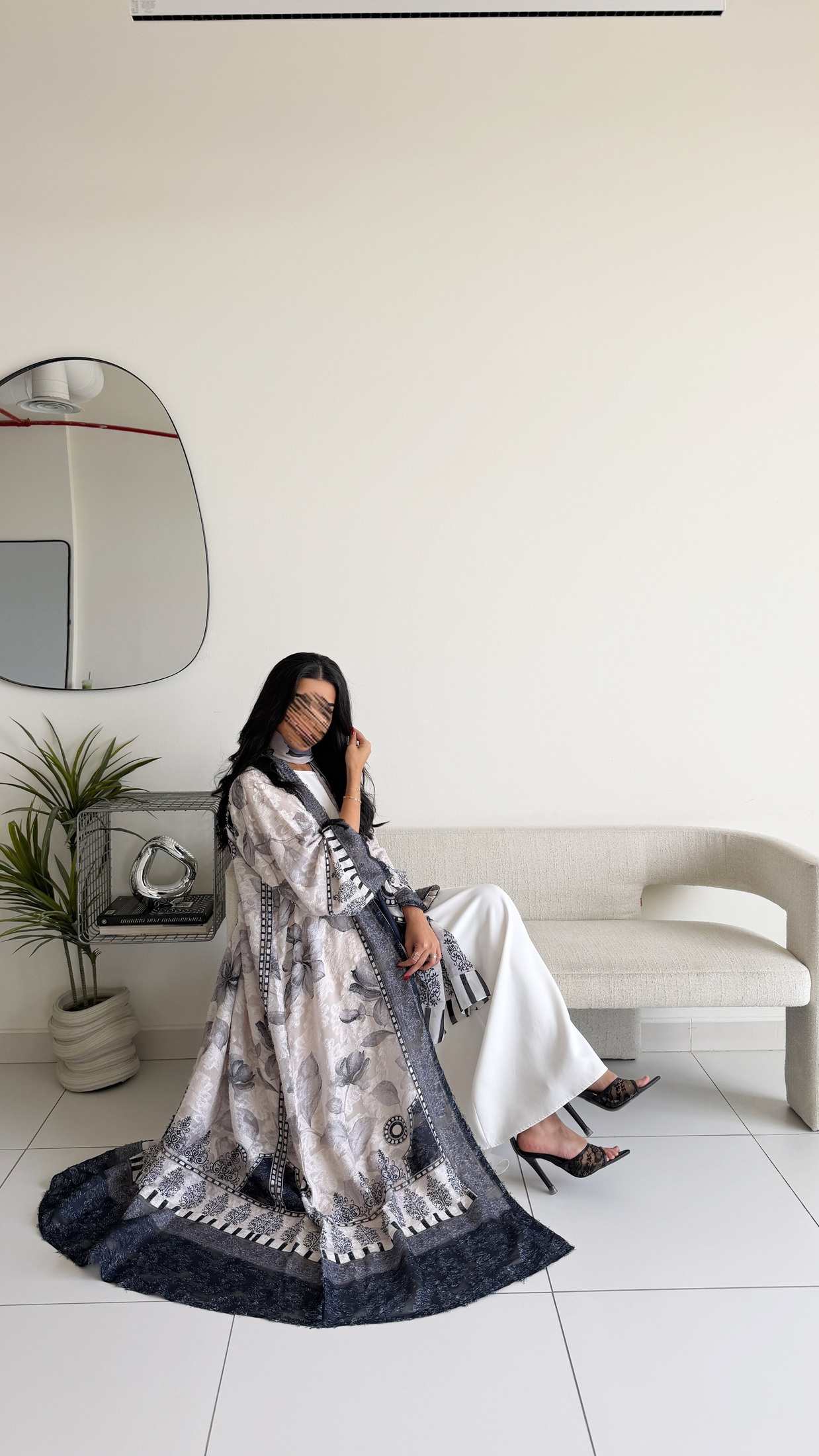 MWT1360 عباية طباعة | Printed Abaya - Aya