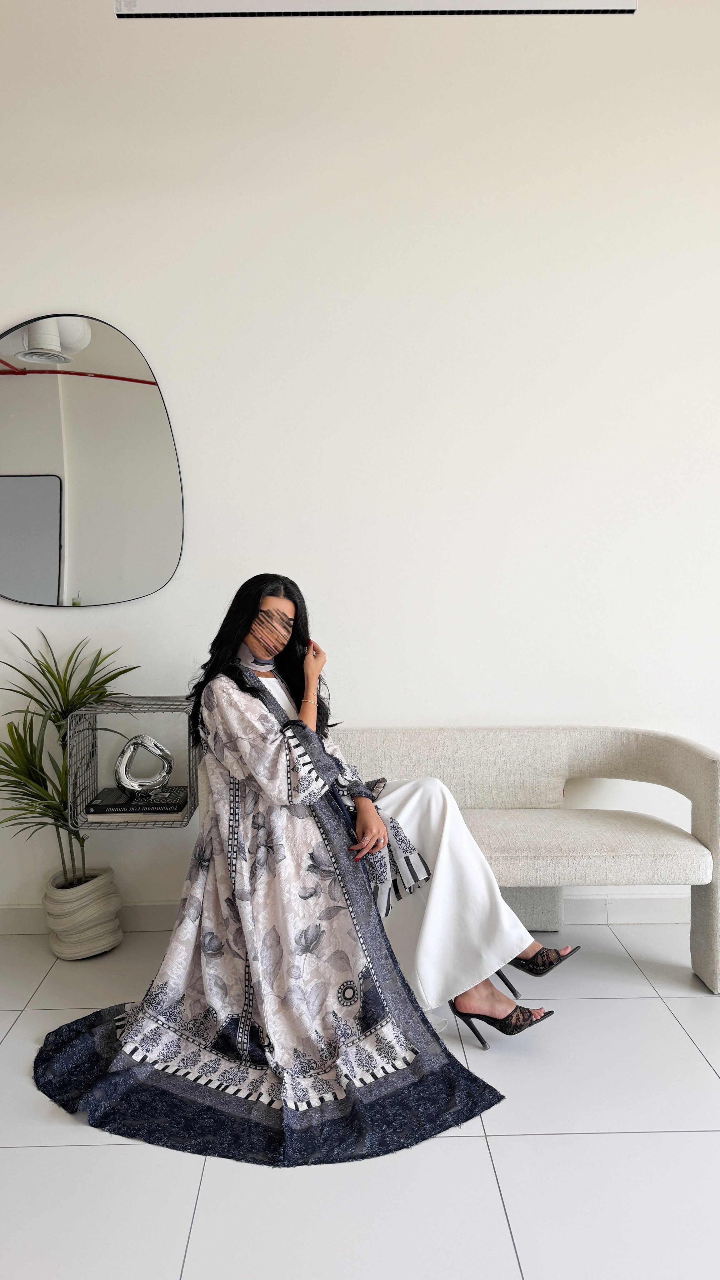 MWT1360 عباية طباعة | Printed Abaya - Aya
