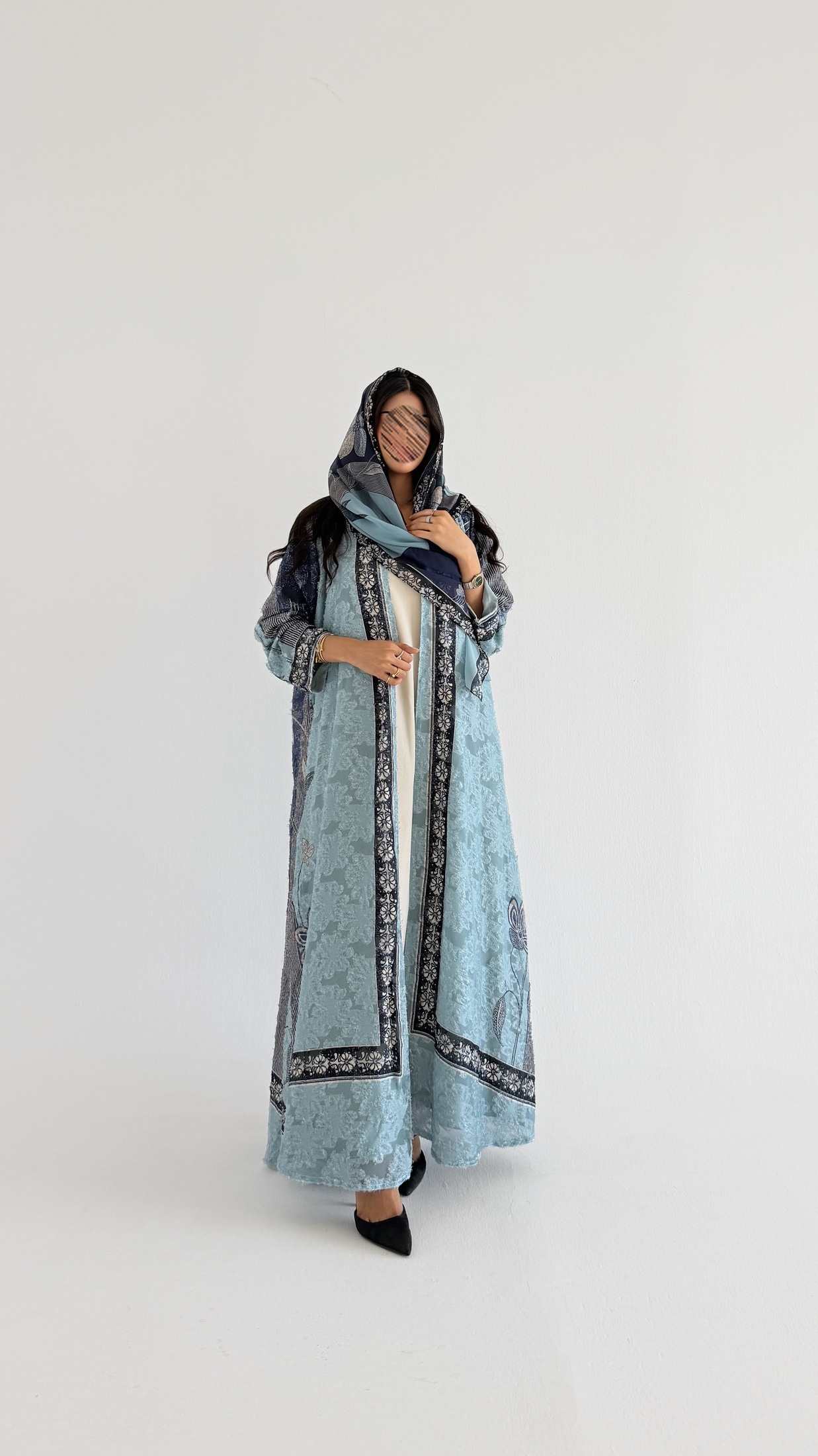 MWT1361 عباية طباعة | Printed Abaya - Aya