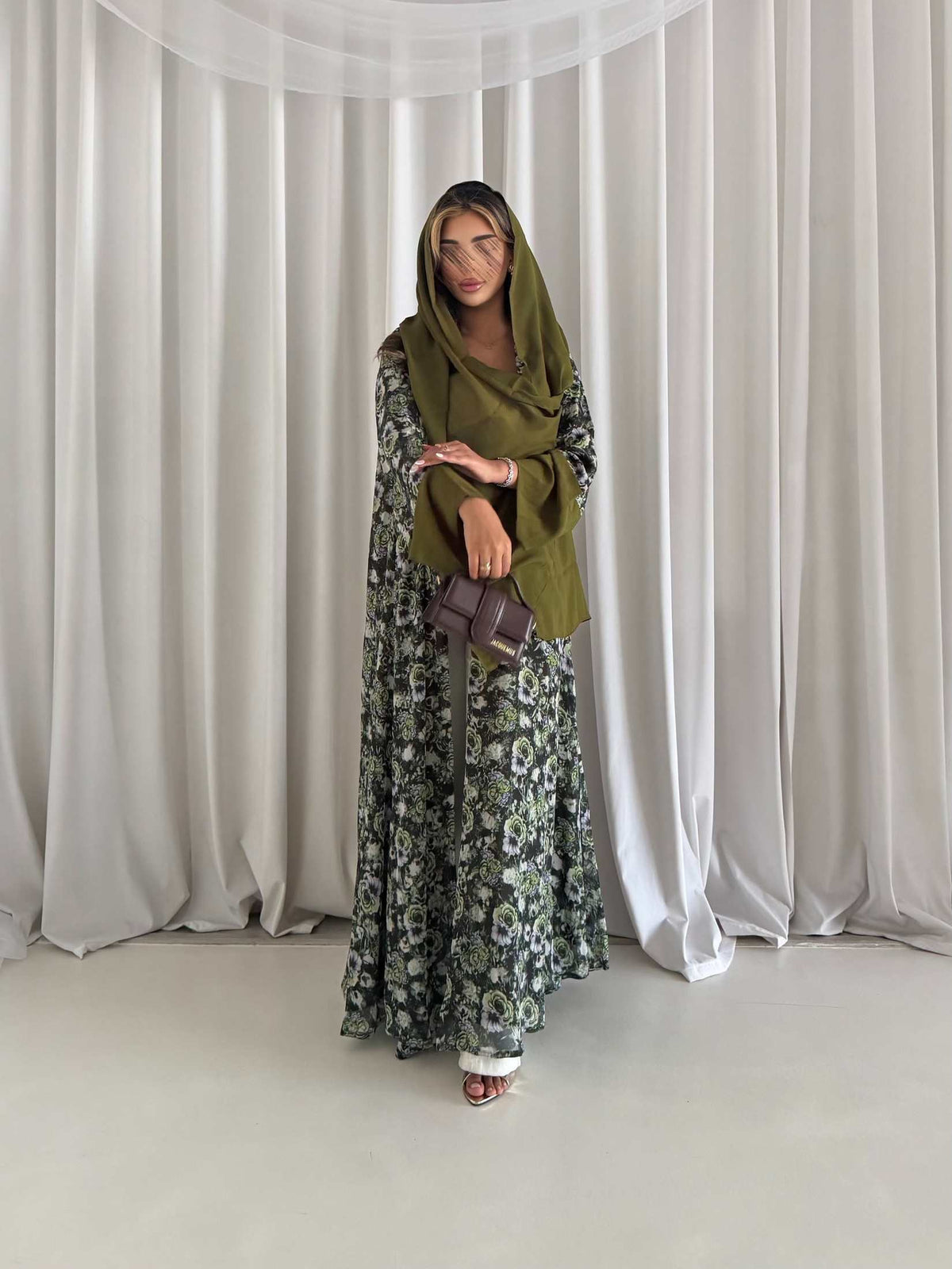 MWT5188 - شيفون طباعة زيتي صيفي بتصميم صيفي يومي - Aya