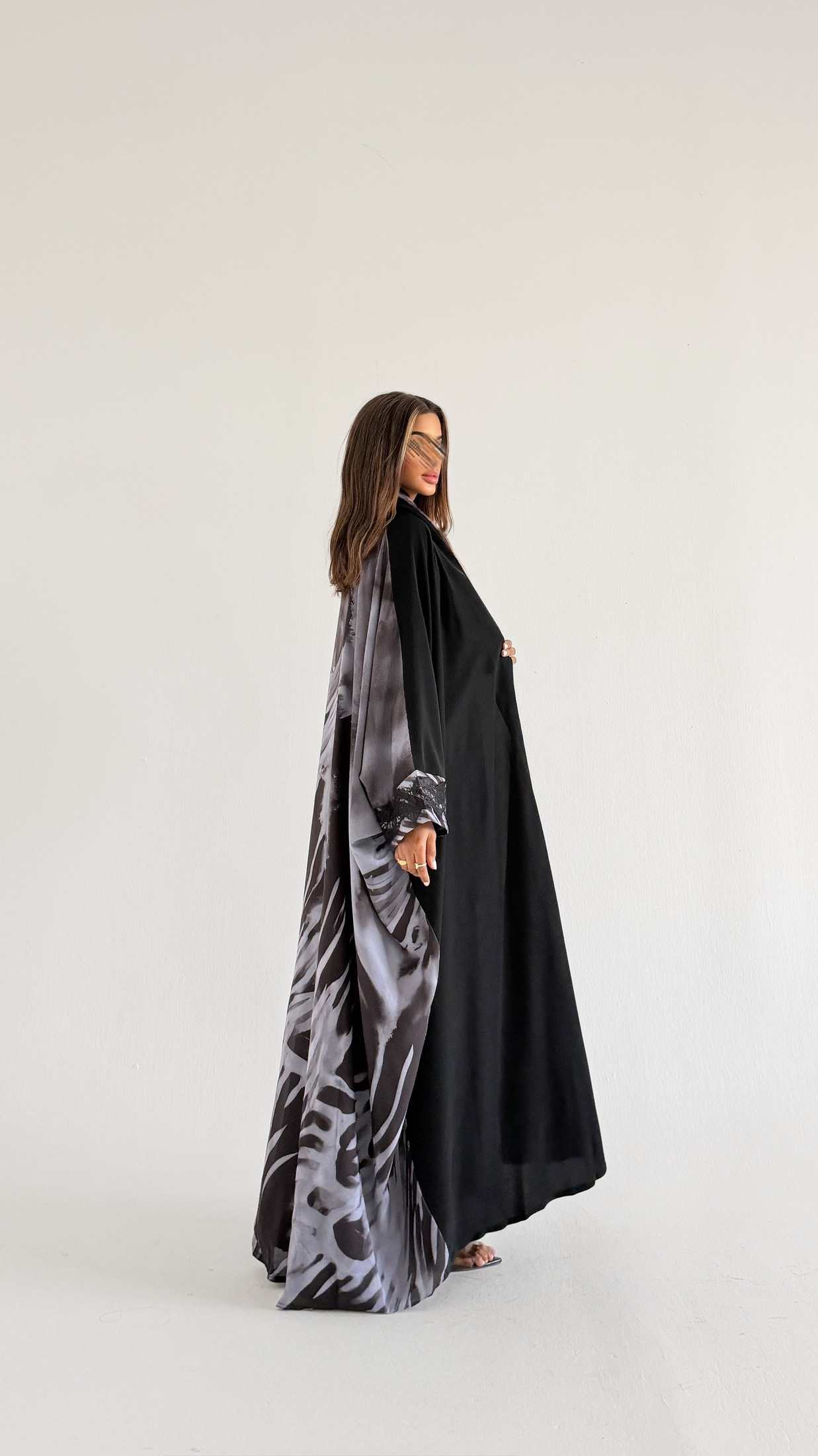 MWT1545 عباية طباعة | Printed Abaya - Aya