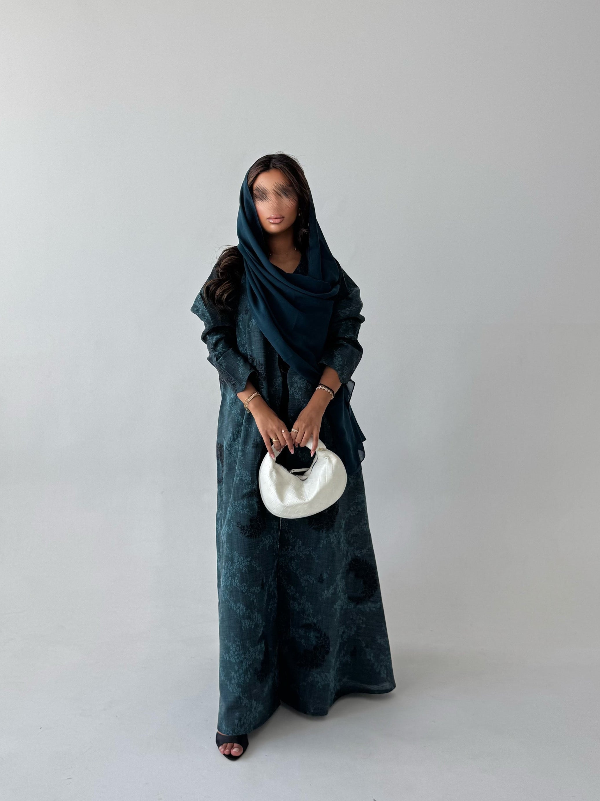 MWT504 - عباية لنن طباعة - Aya