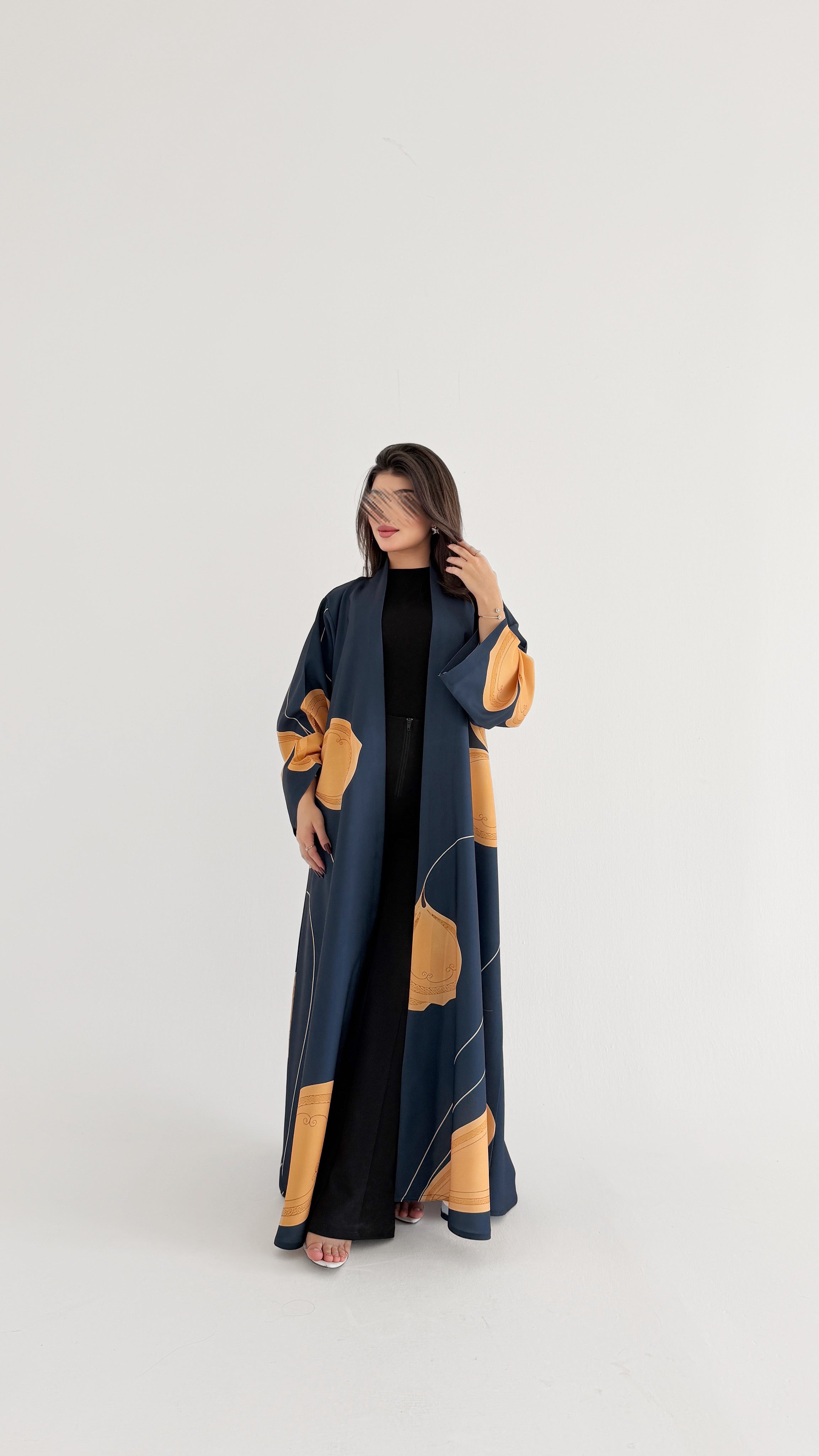 MWT1071 - عباية طباعة | Printed Abaya - Aya