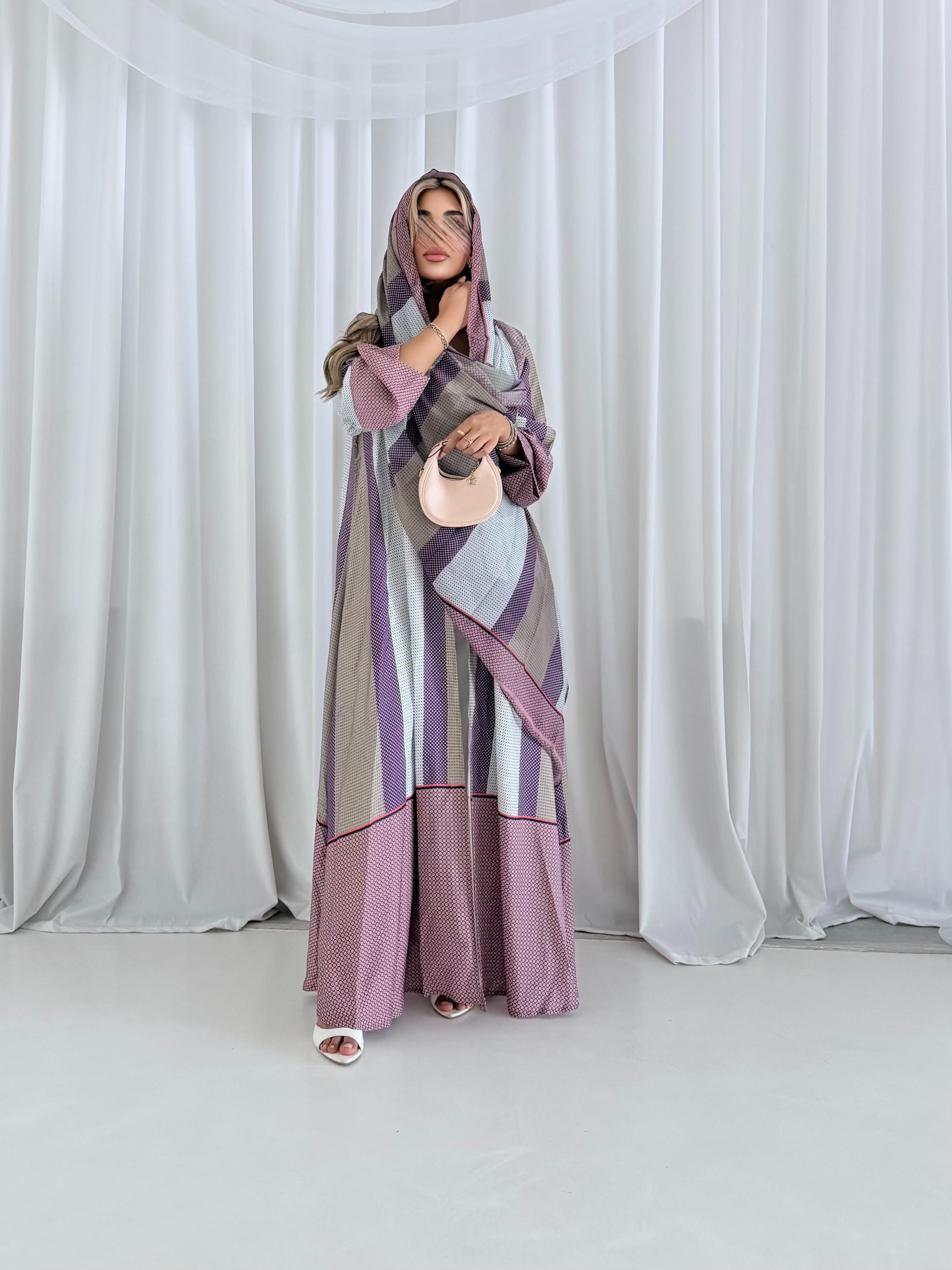 MWT1245 - Summer Printed Abaya |  عباية صيفية طباعة