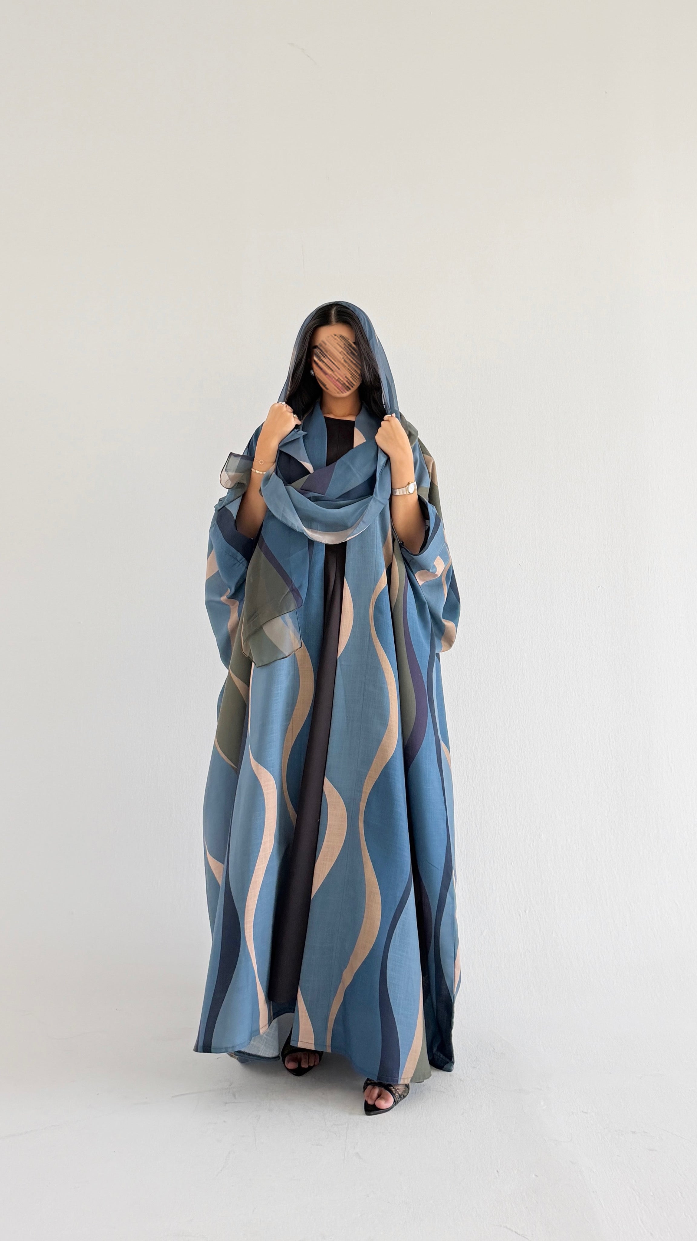 MWT1517 عباية طباعة | Printed Abaya