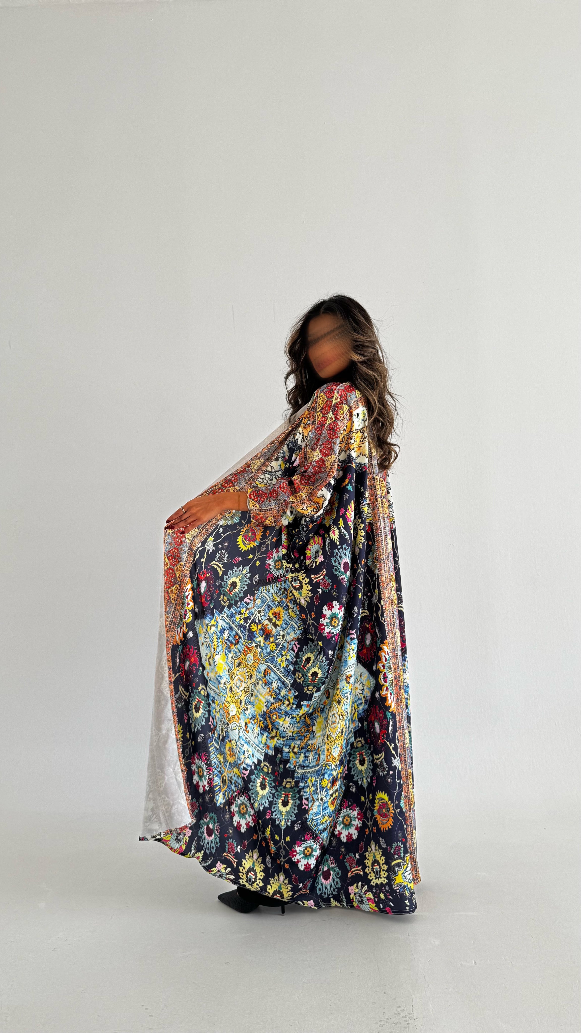 MW1713 - عباية حرير برنت كامل - Aya