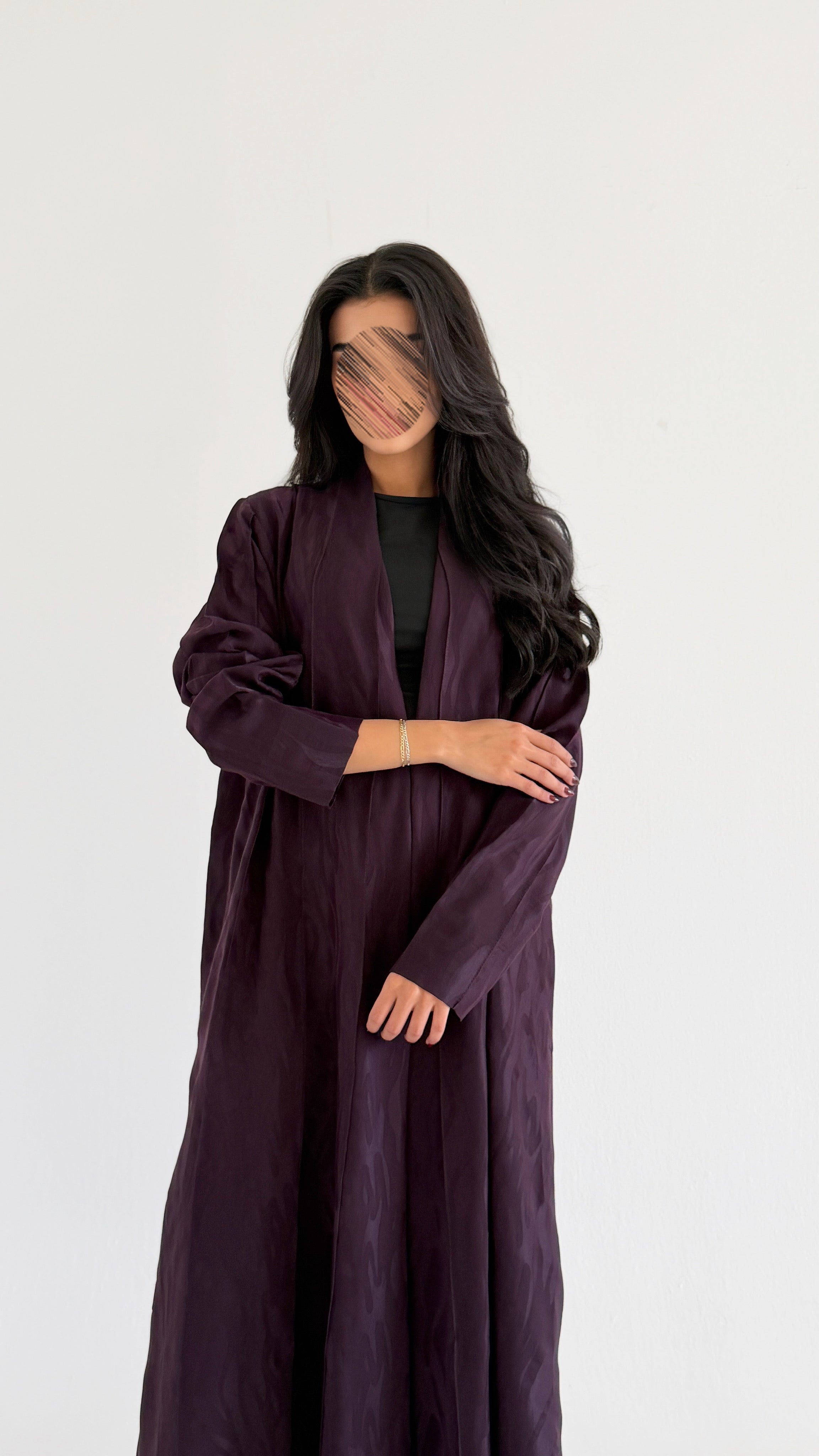 MW2090 - عباية جاكار أنيقة بقصّة بليزر عصرية - Aya