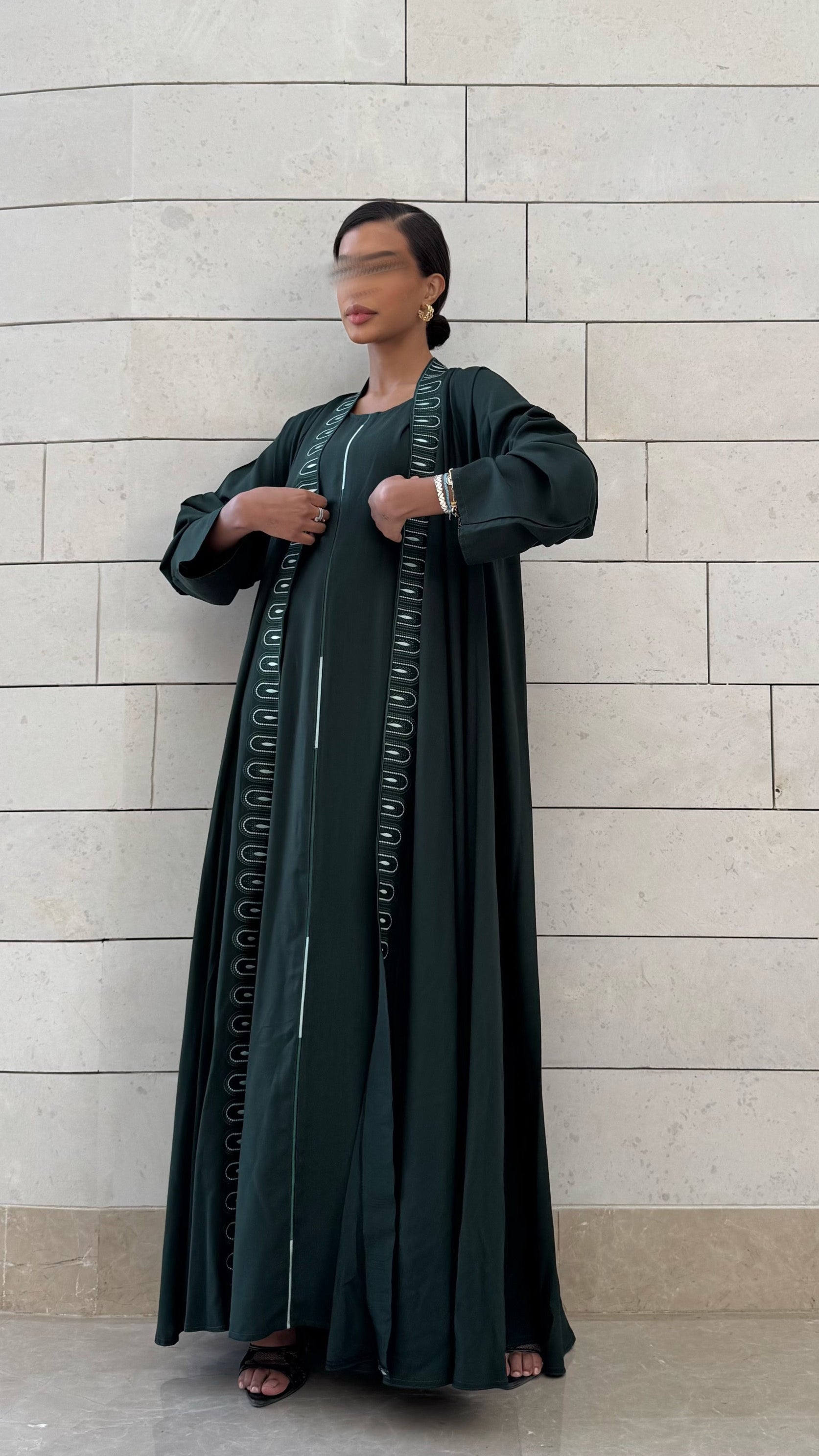MWT308 -  عباية لنن بارد|Linen - Aya