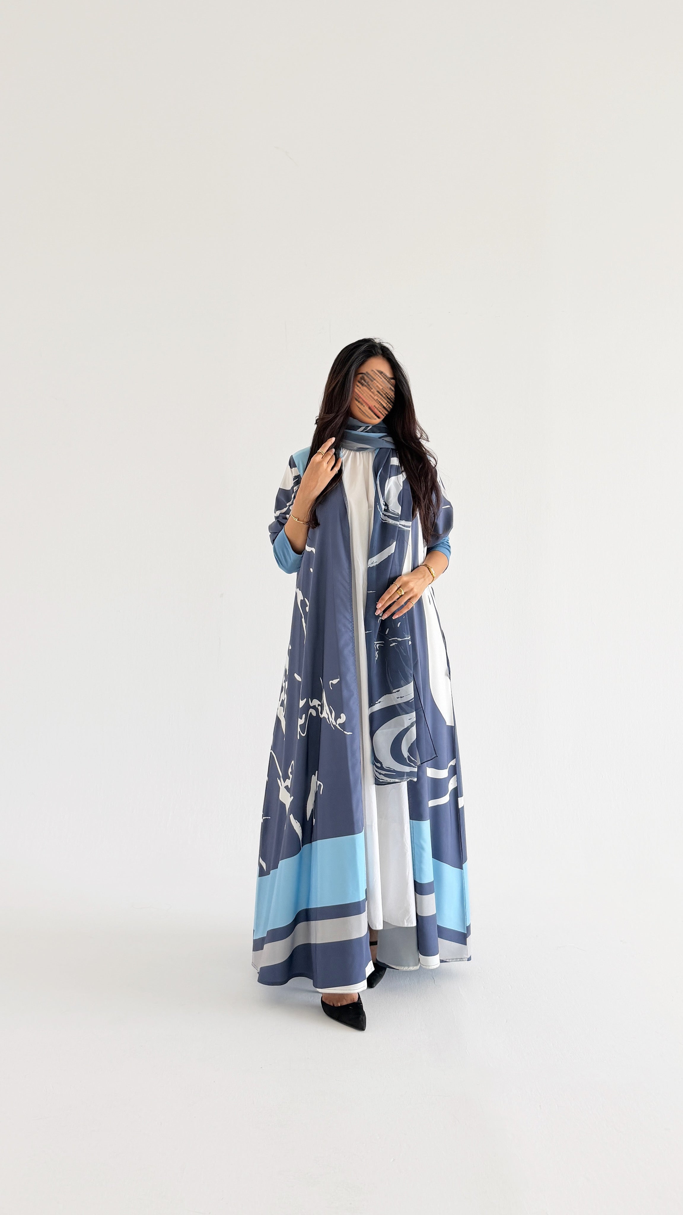 MWT1161 - عباية طباعة | Printed Abaya - Aya