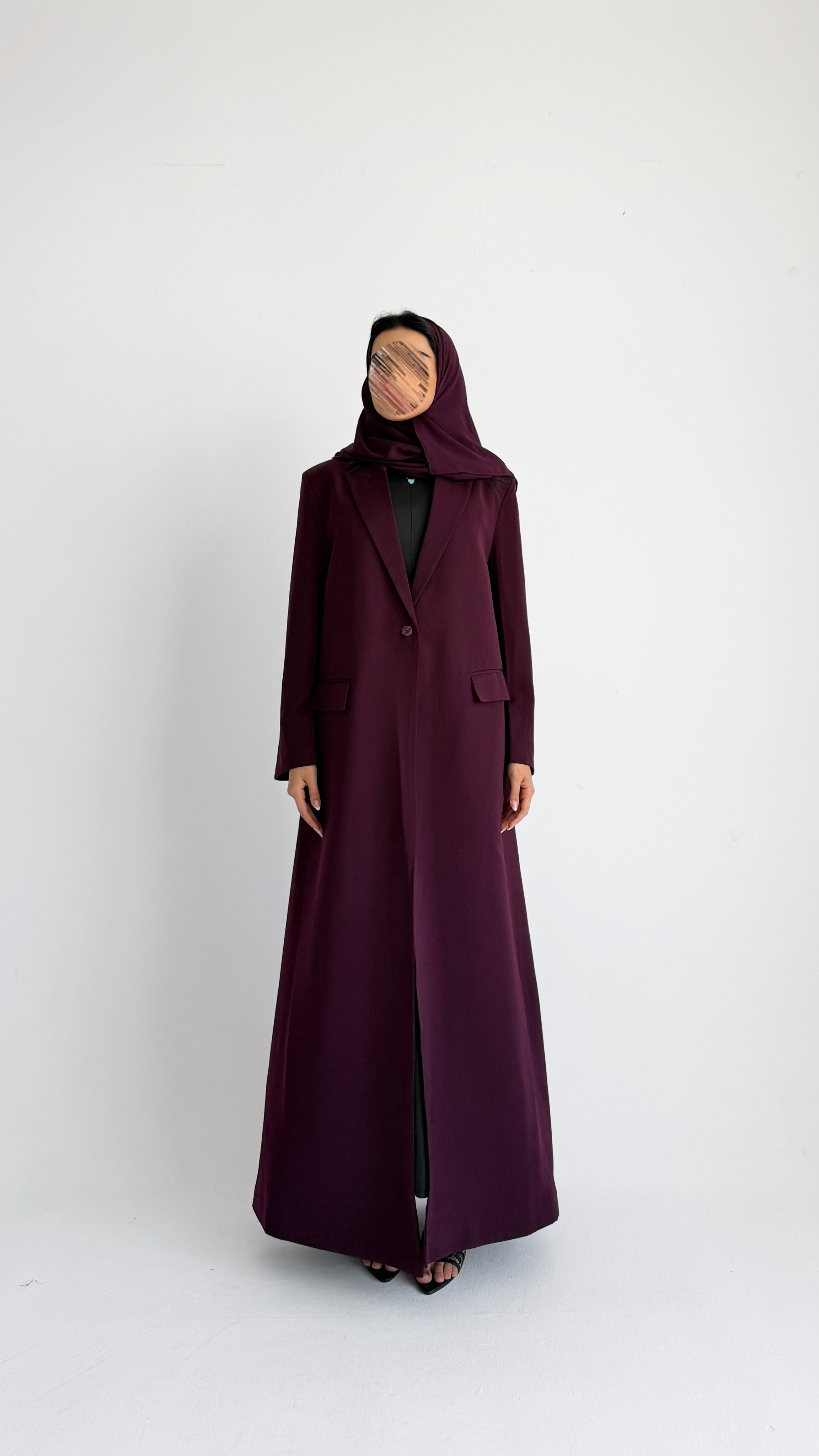 MWT1191 - عباية بليزر|  Blazer Abaya