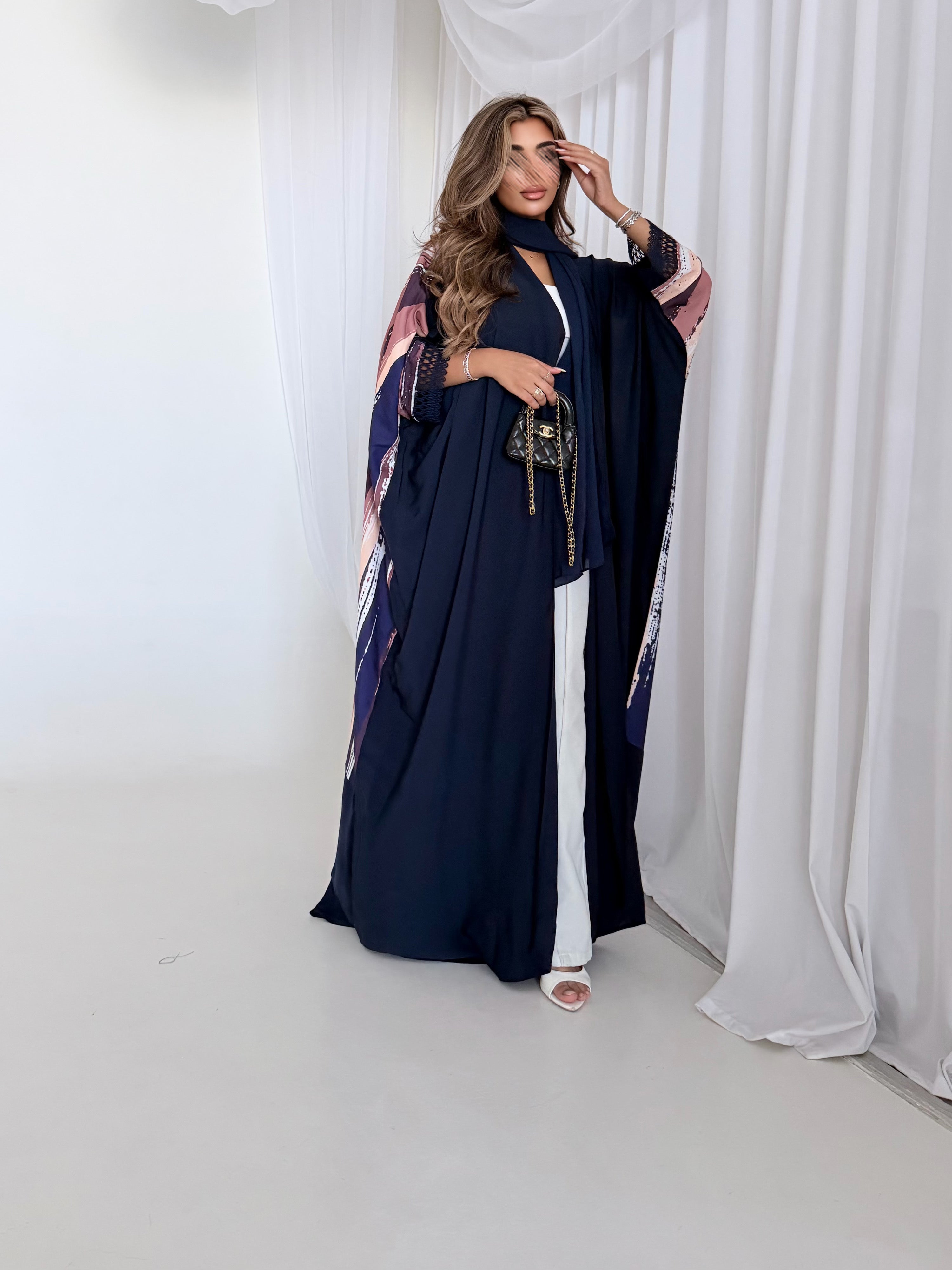 MWT1544 عباية طباعة | Printed Abaya - Aya
