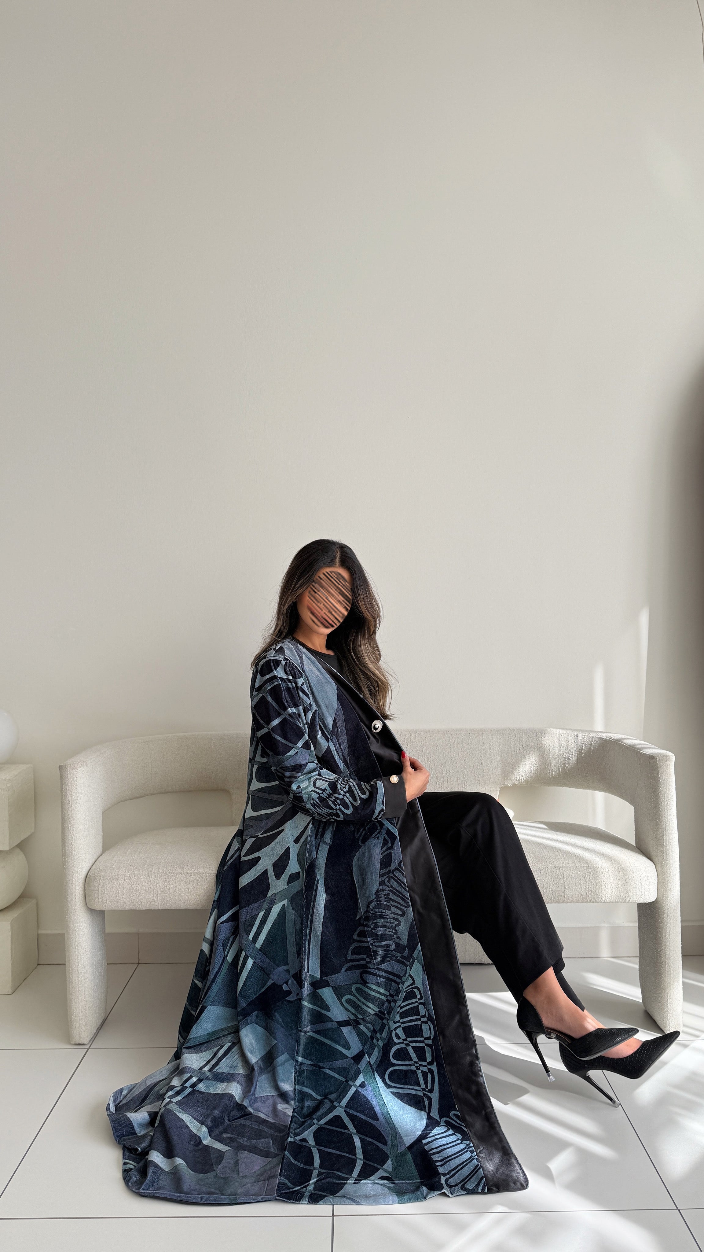 MWT756 - عباية بليزر برينت - Aya