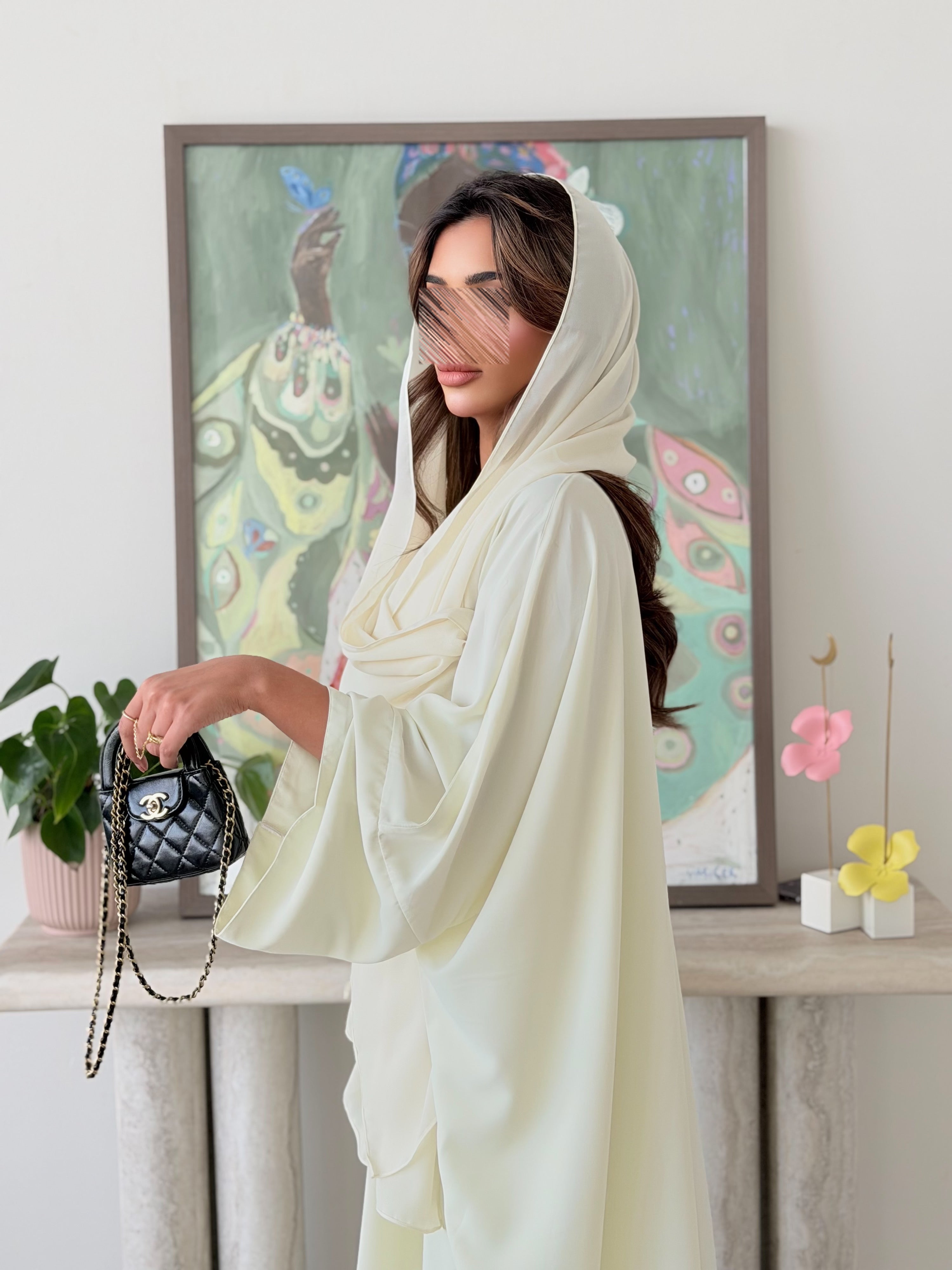 MWT5013 - قماش حرير ليموني نص كلوش - Aya