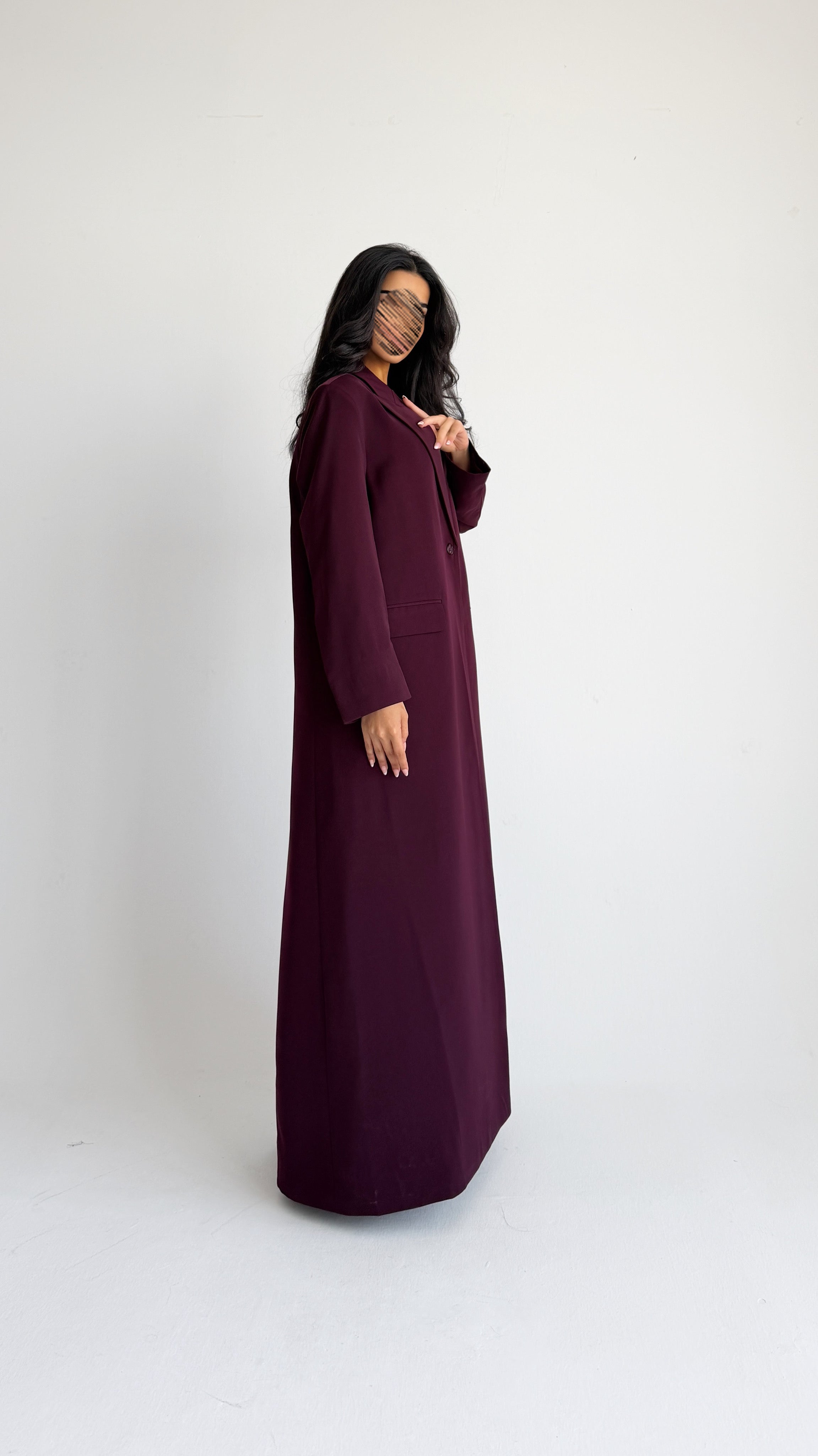 MWT1191 - عباية بليزر|  Blazer Abaya