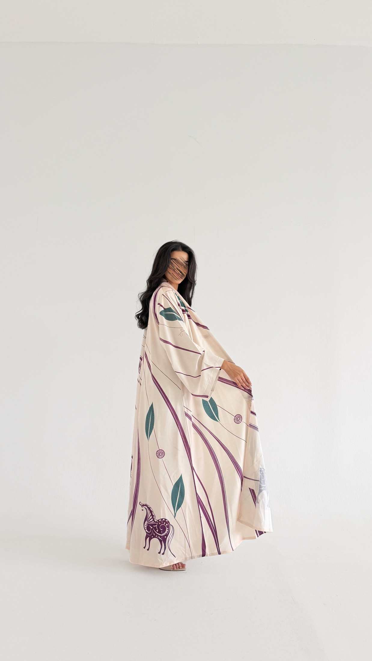 MWT1137 - عباية طباعة | Printed Abaya - Aya
