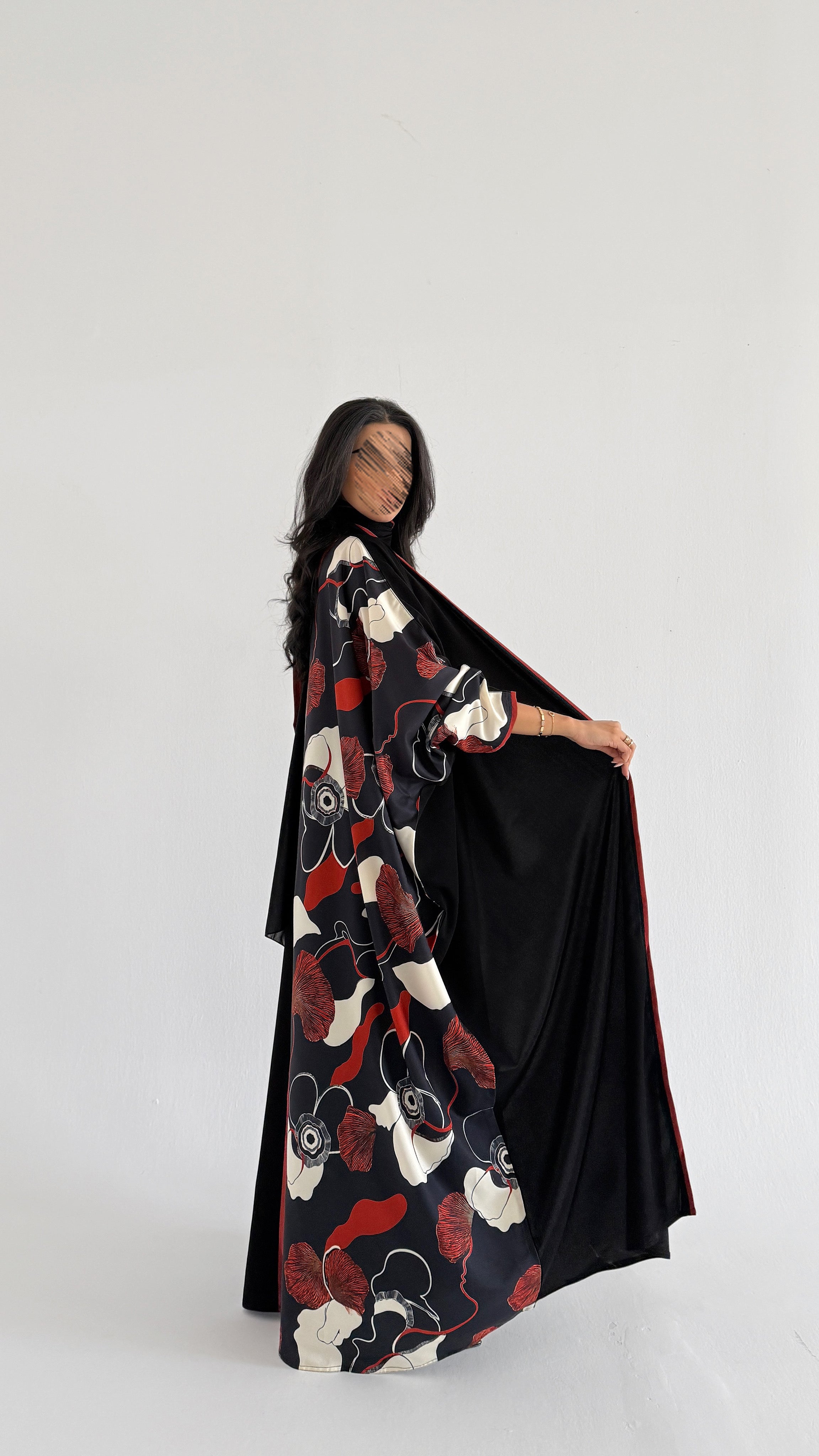 MWT1244 - Summer Printed Abaya |  عباية صيفية طباعة