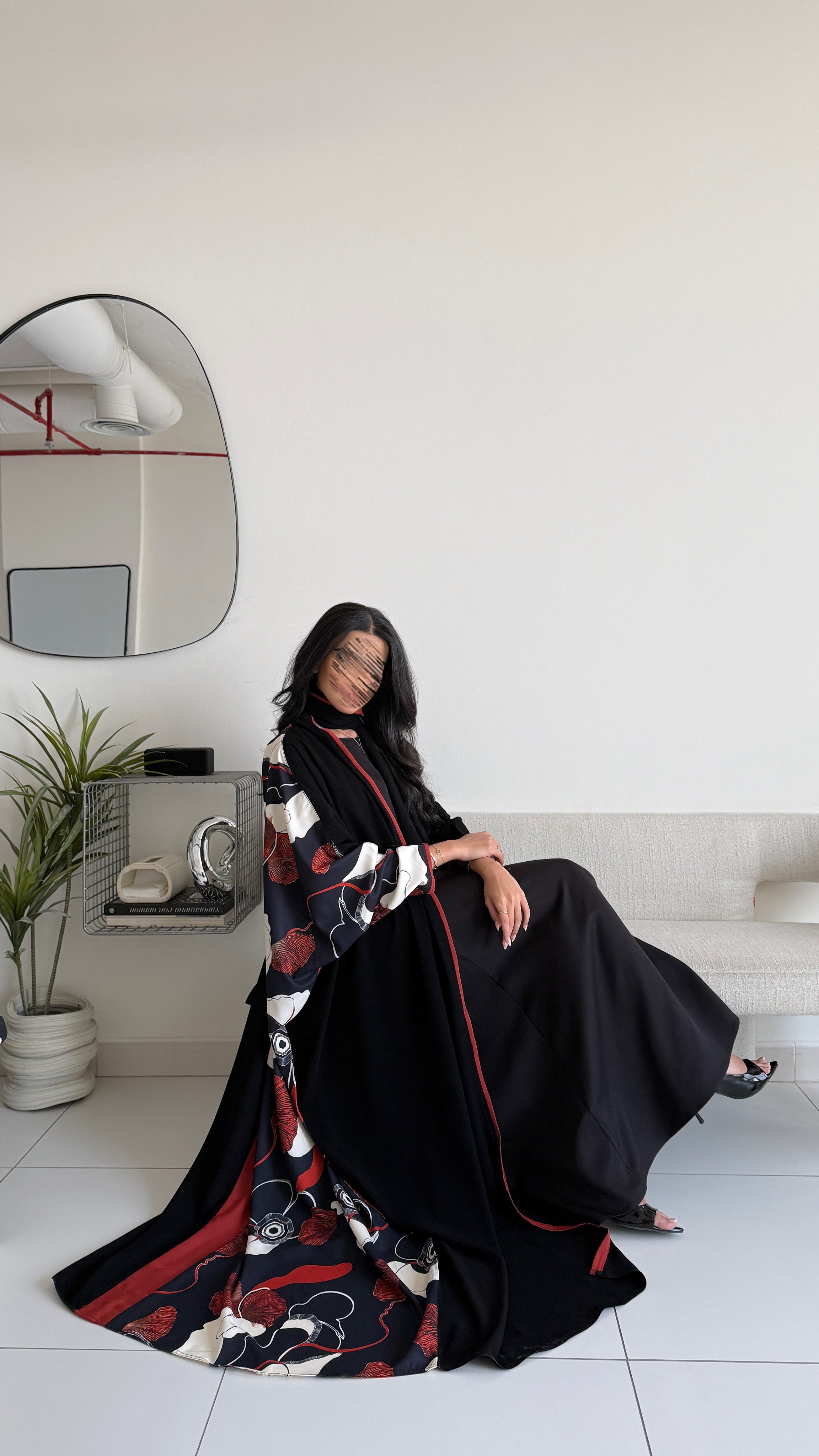 MWT1244 - Summer Printed Abaya |  عباية صيفية طباعة