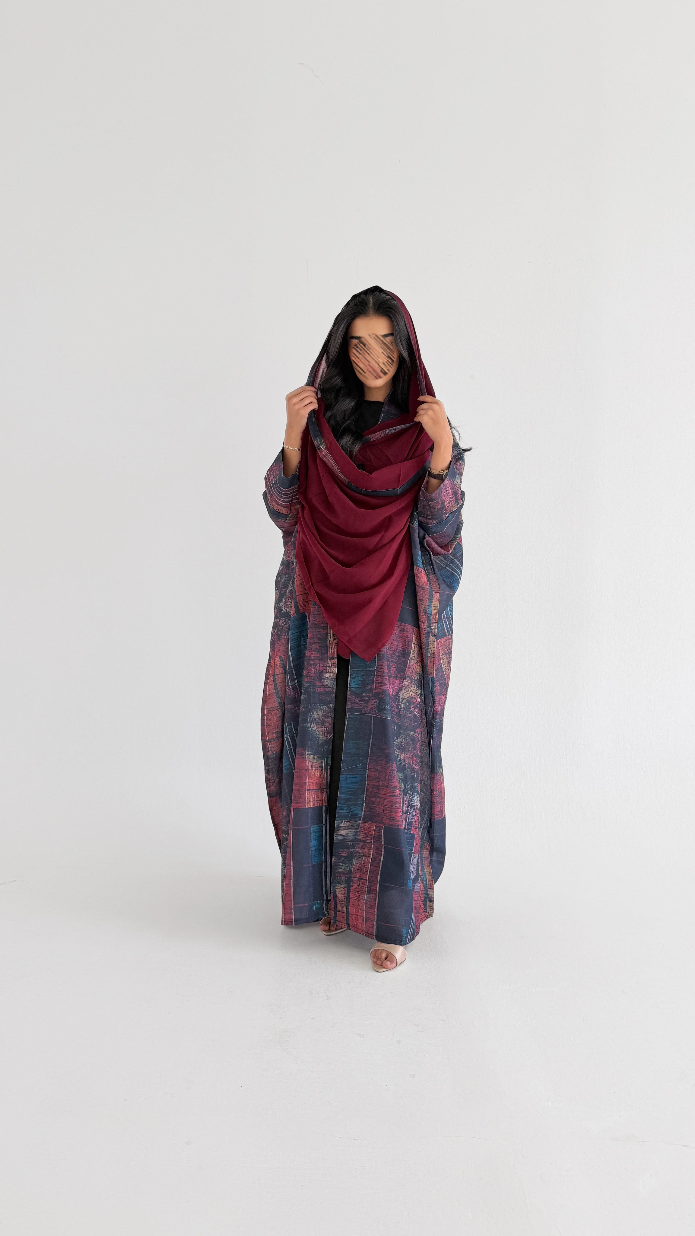 MWT1077 - عباية طباعة | Printed Abaya - Aya