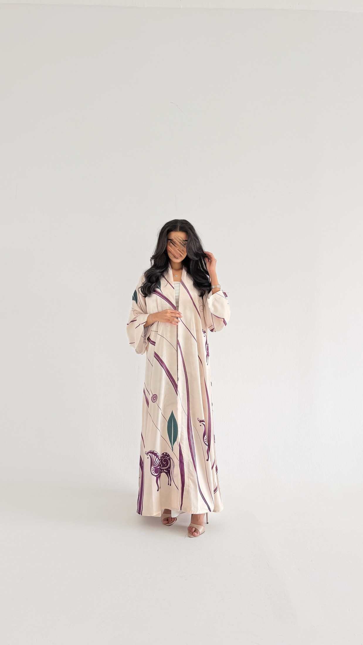 MWT1137 - عباية طباعة | Printed Abaya - Aya