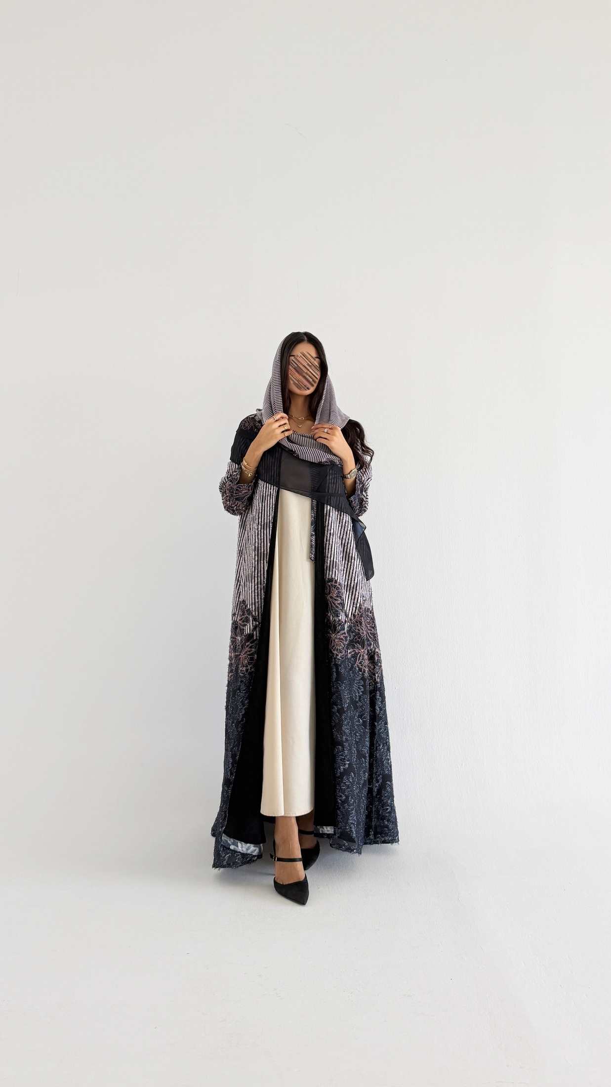 MWT1359 عباية طباعة | Printed Abaya - Aya