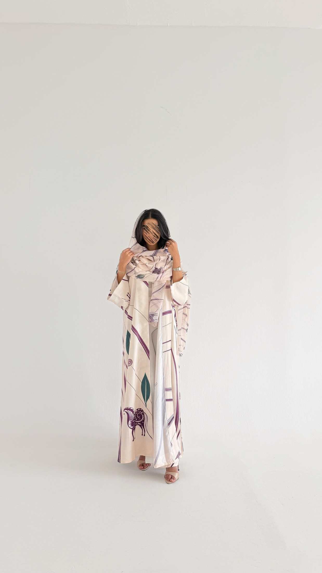 MWT1137 - عباية طباعة | Printed Abaya - Aya