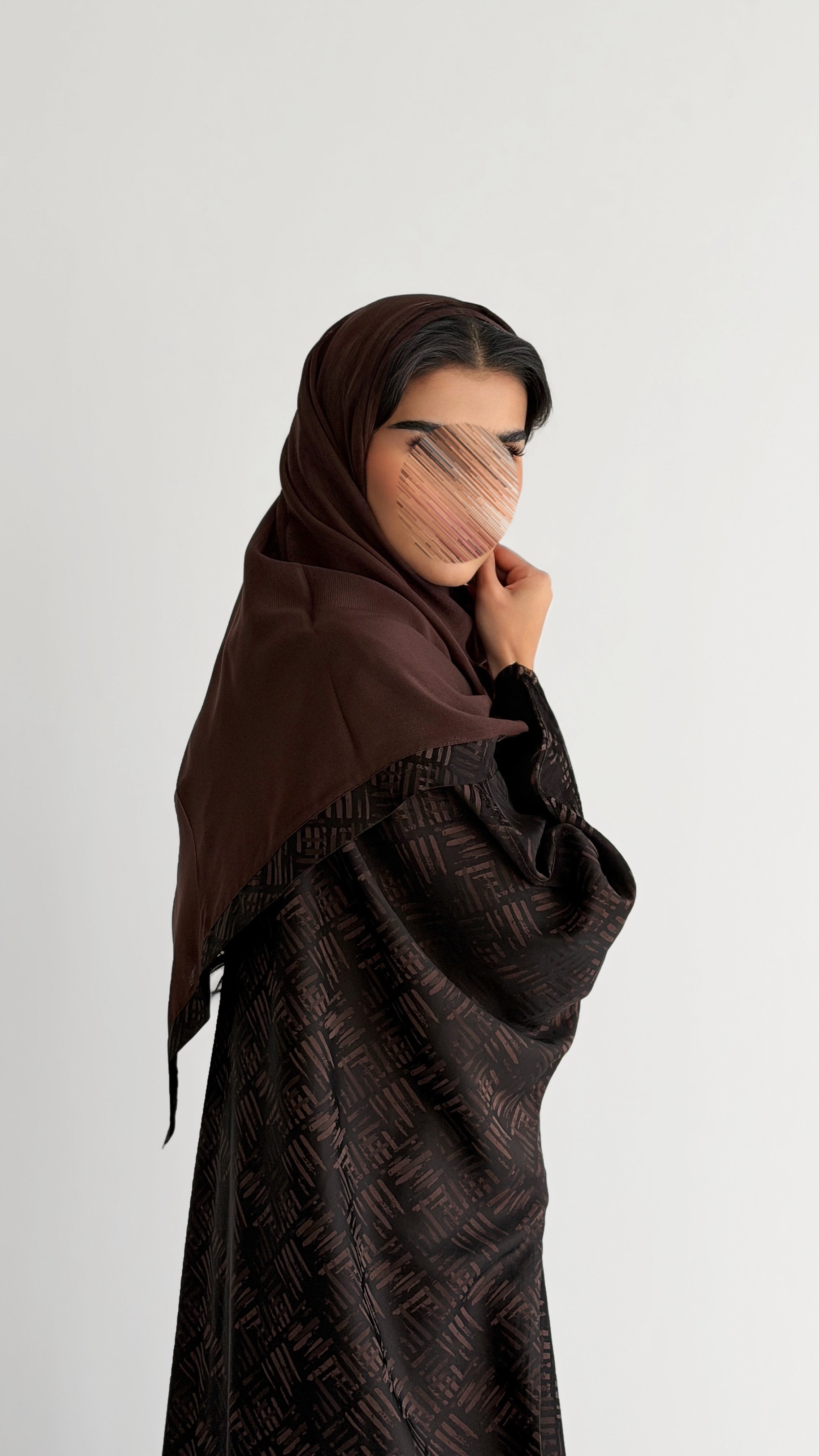 MW2080 -   عباية جاكار قصه بشت مع اضافة فستان داخلي كريب حرير - Aya