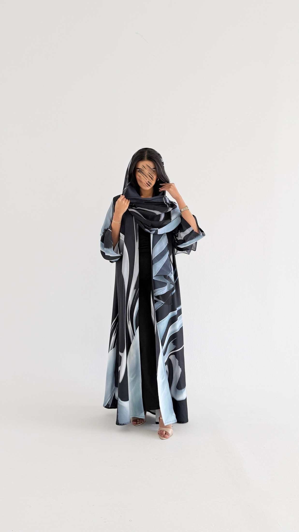 MWT1134 - عباية طباعة | Printed Abaya - Aya